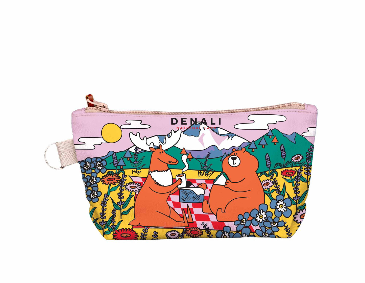 Alaska Moose & Bear Picnic Medium Pouch