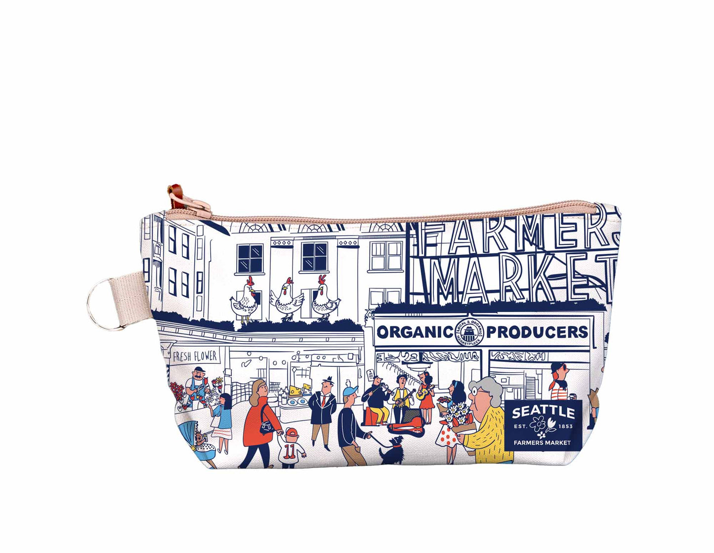 Seattle Farmers Market View Medium Pouch