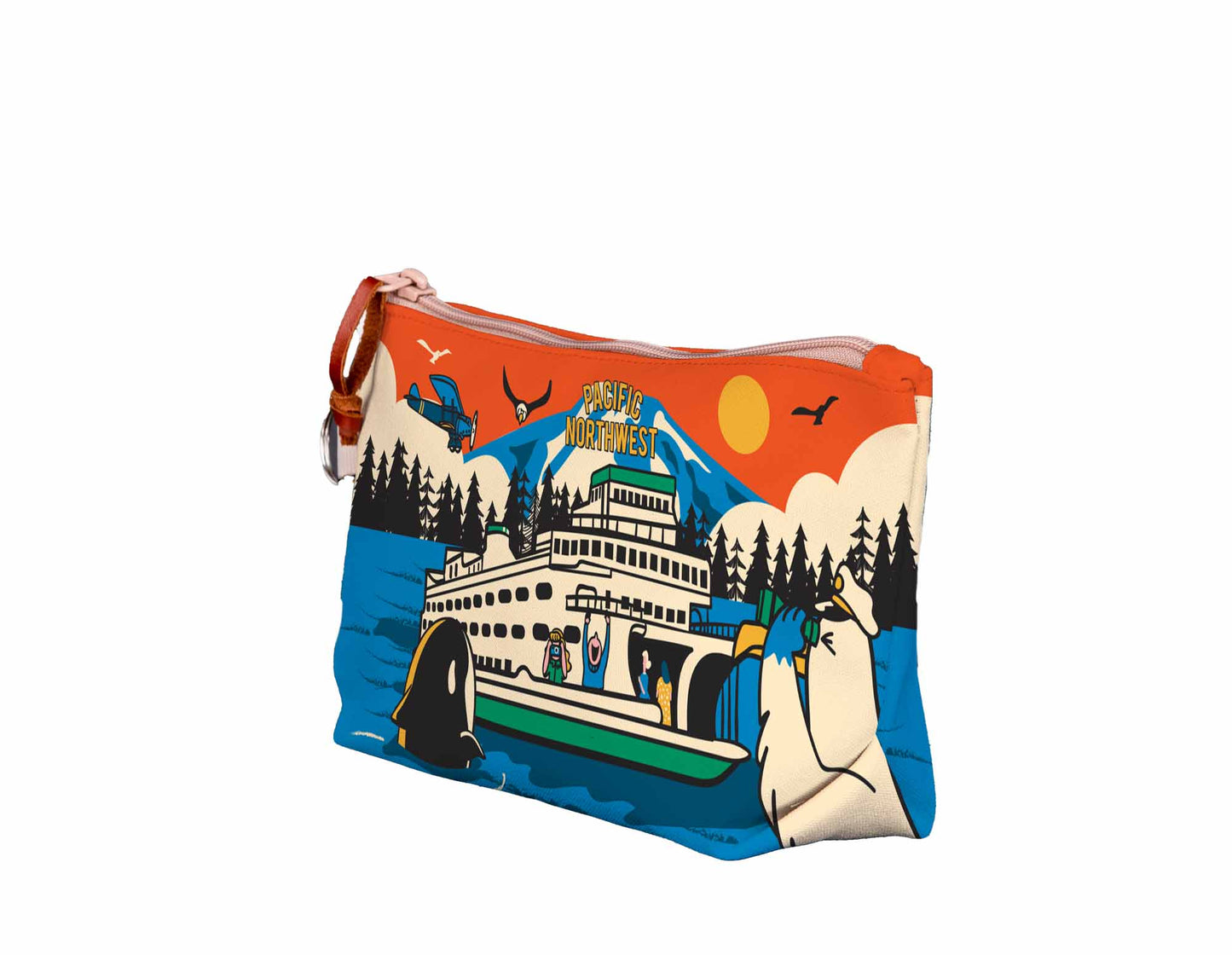 Seattle Ferry Skyline Medium Pouch