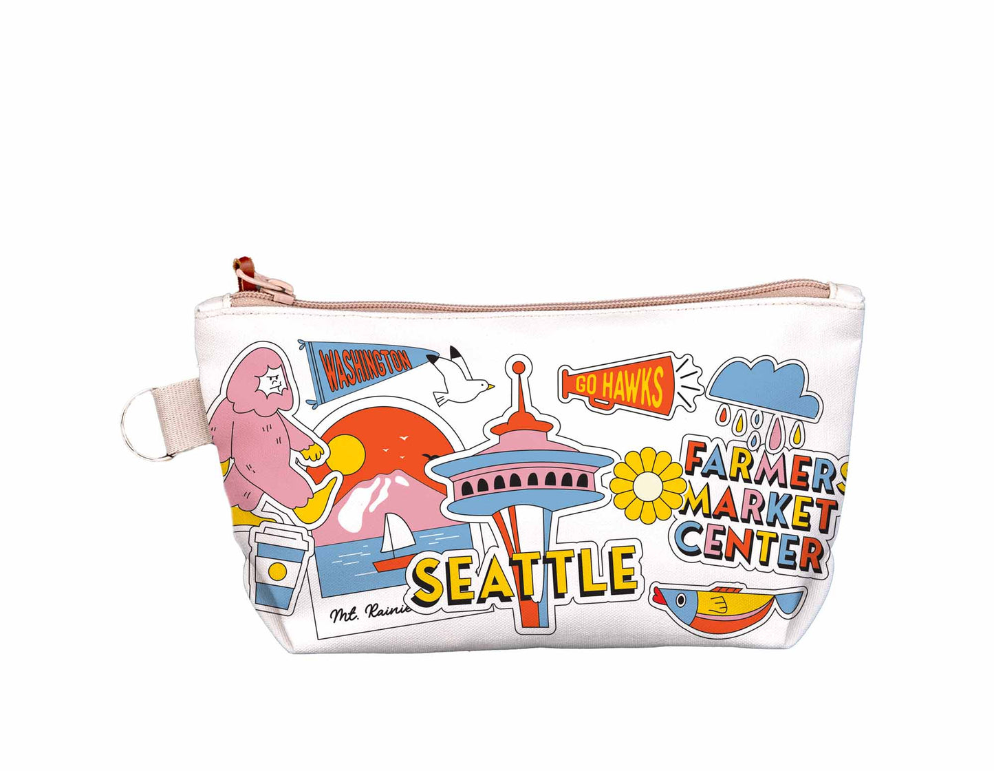 Seattle Iconic Symbols Medium Pouch