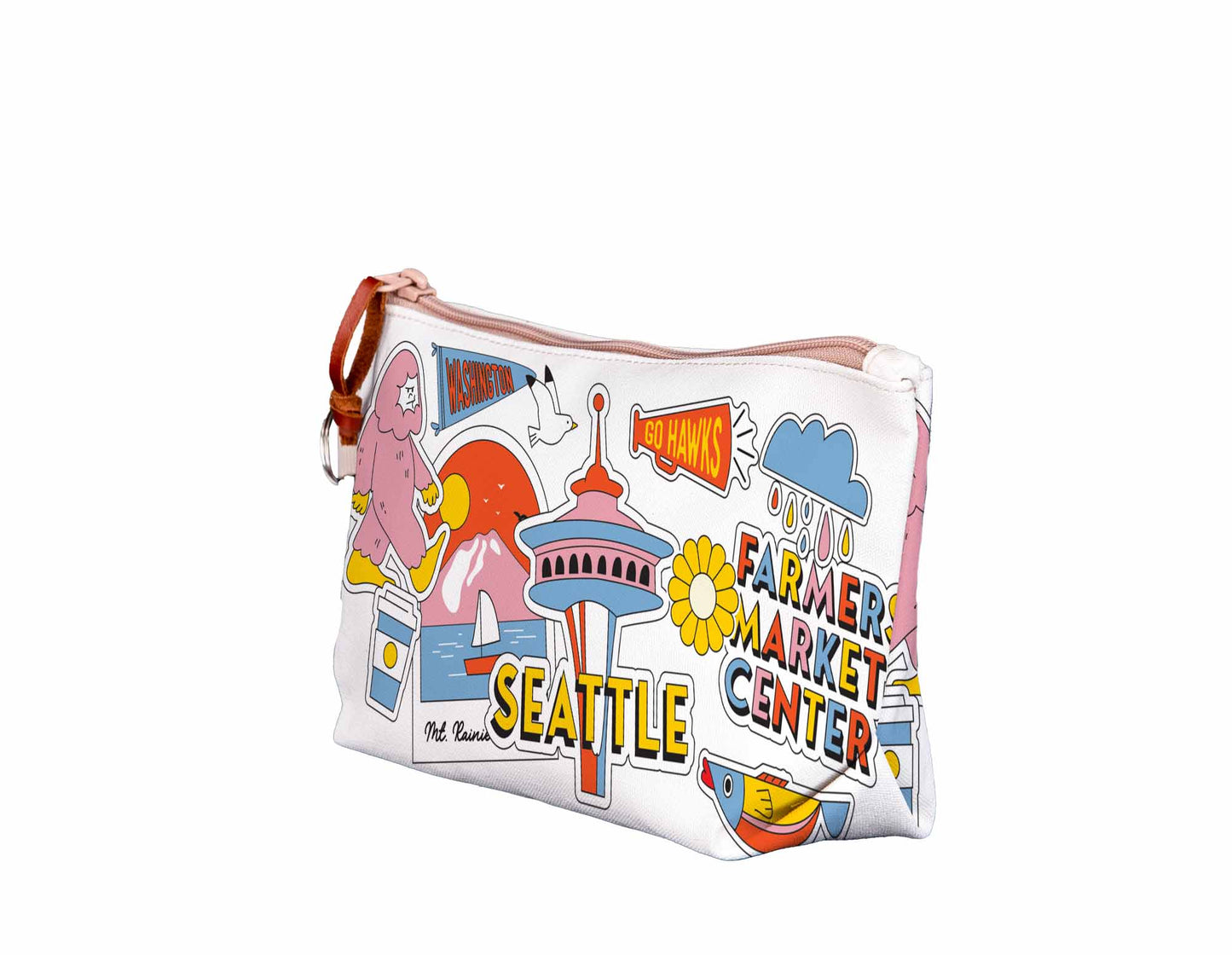 Seattle Iconic Symbols Medium Pouch
