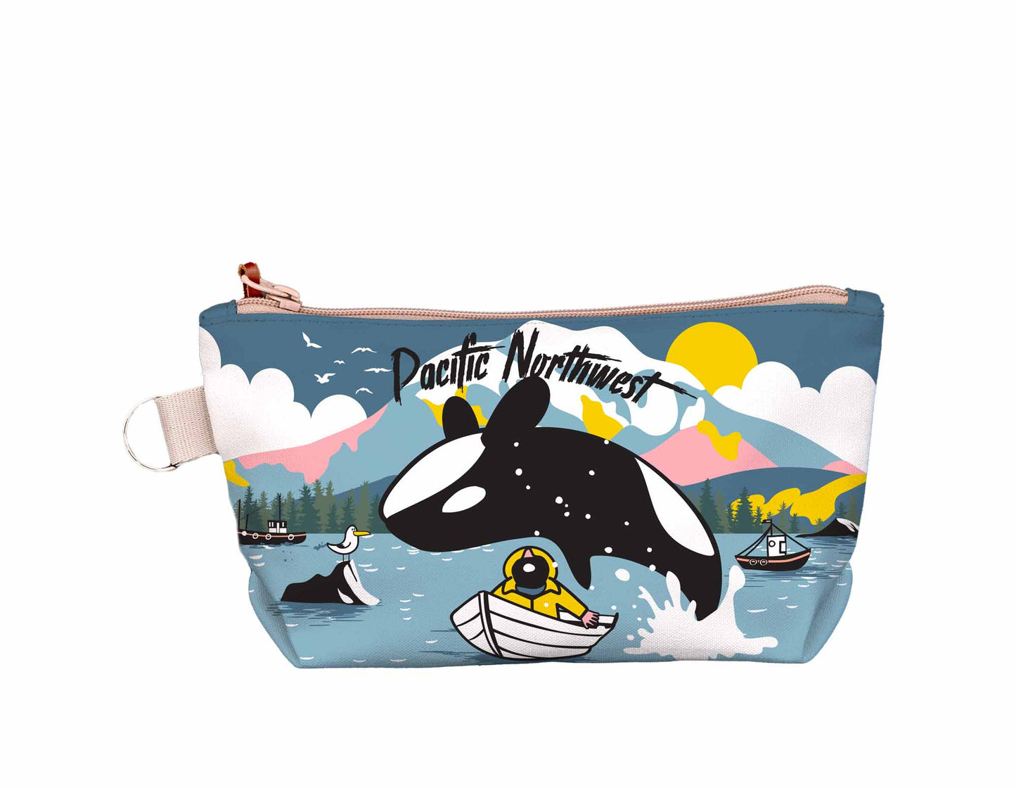 PNW Leaping Orca Medium Pouch