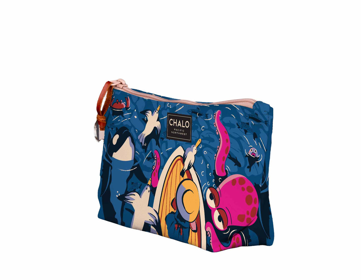 Seattle Octo Marine Life Medium Pouch – Chalo & Co.