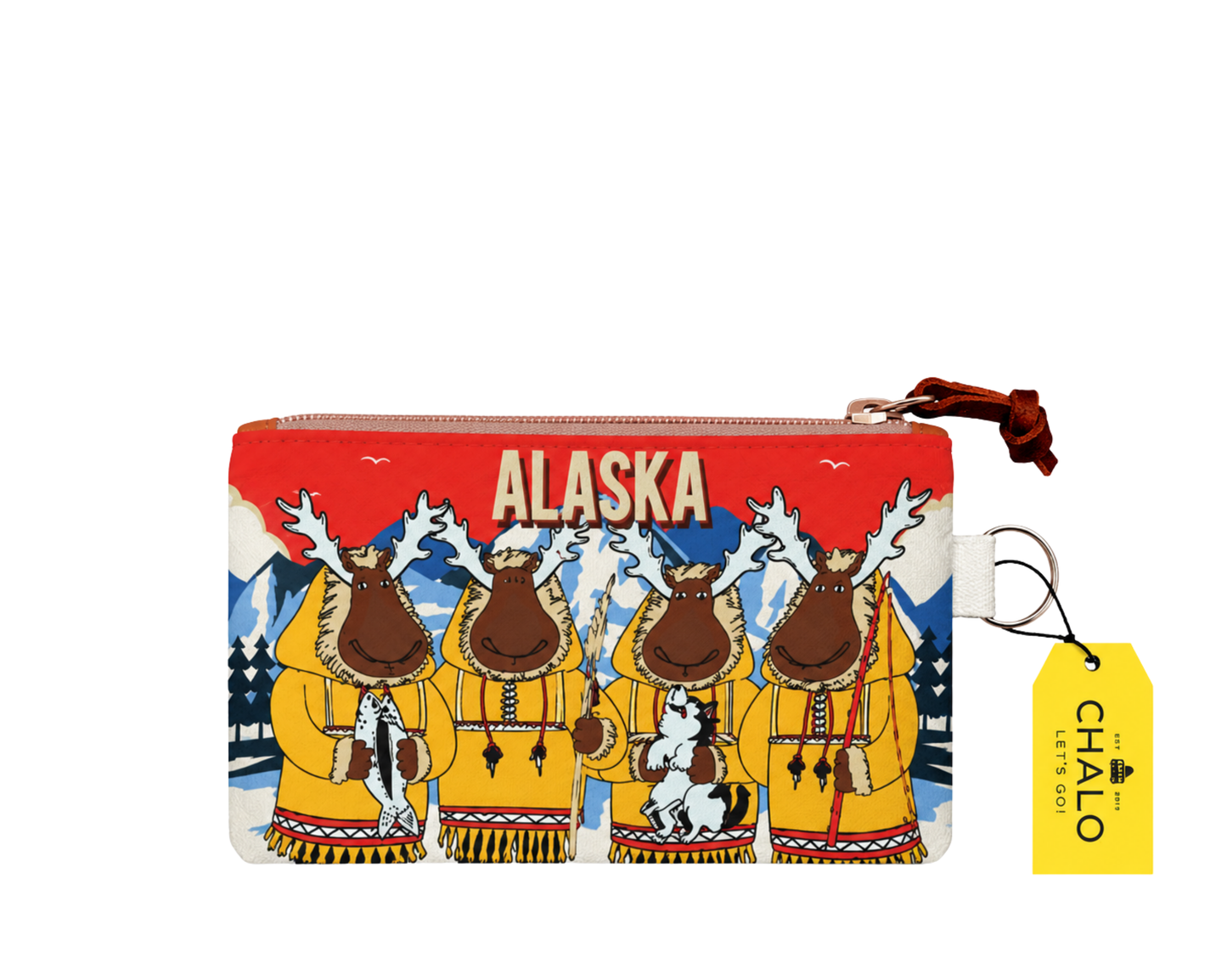 Alaska Moose Eskimo Small Pouch