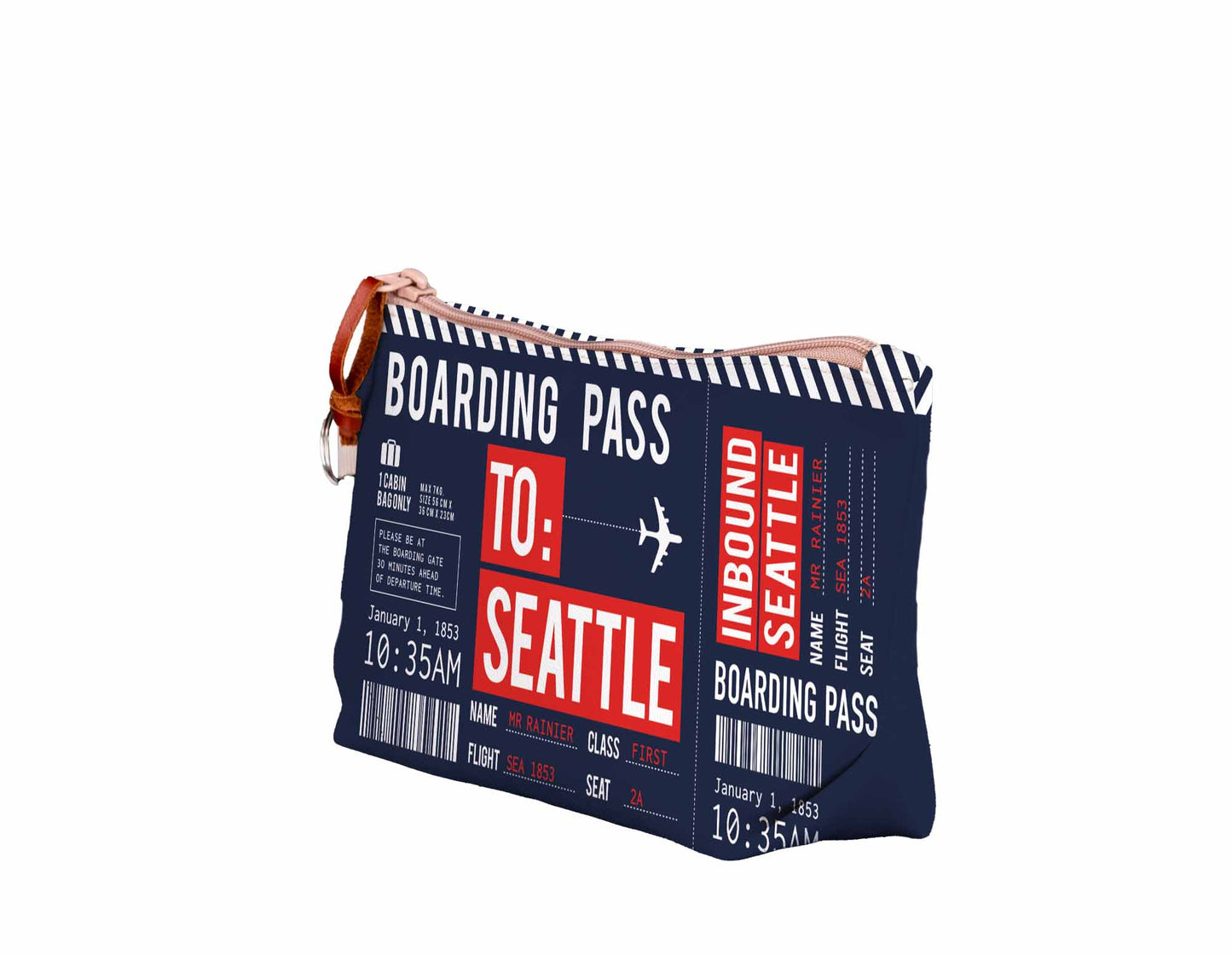 Alaska Boarding Pass Medium Pouch