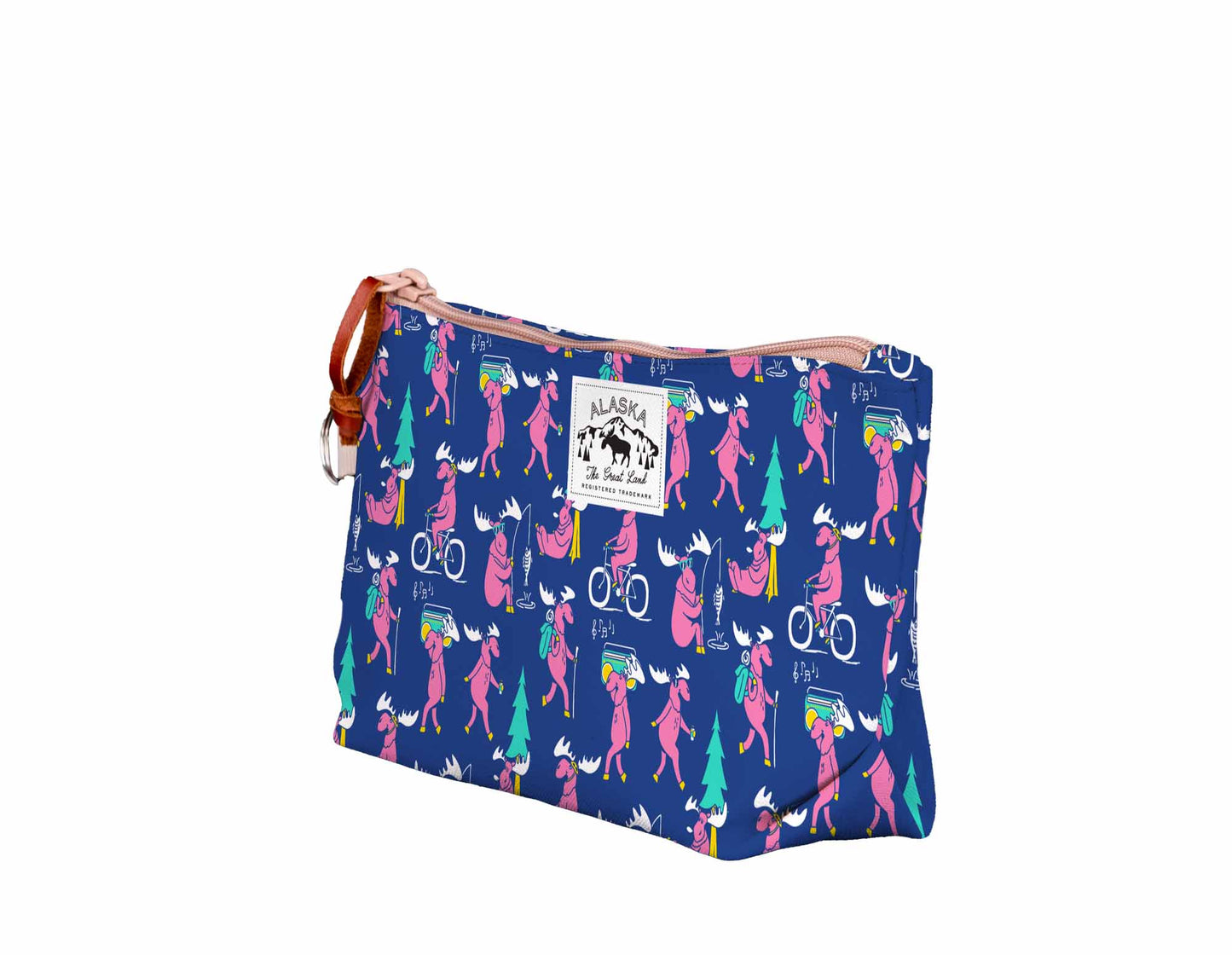 Alaska Moose Print Medium Pouch