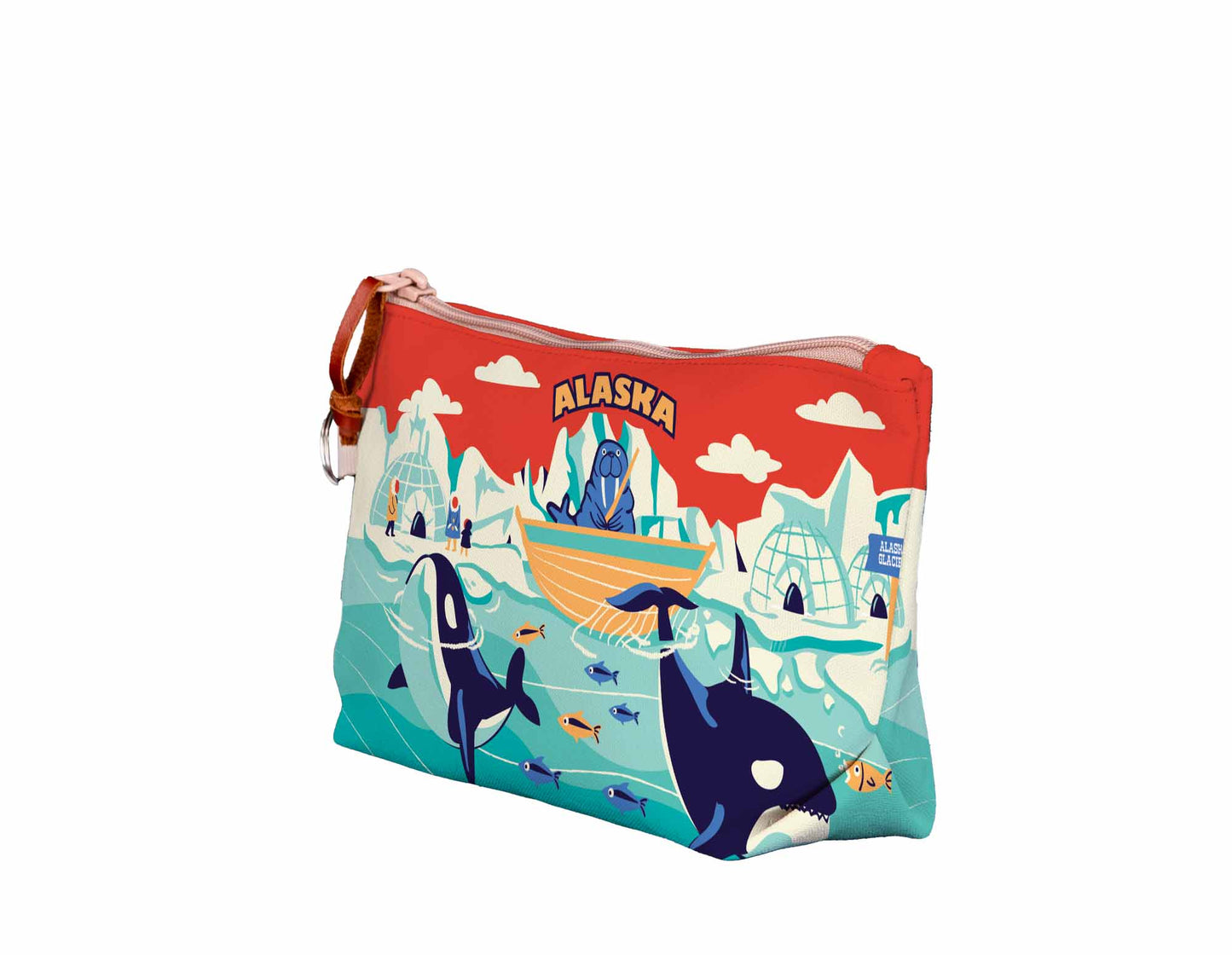 Alaska Seal Fisher Medium Pouch