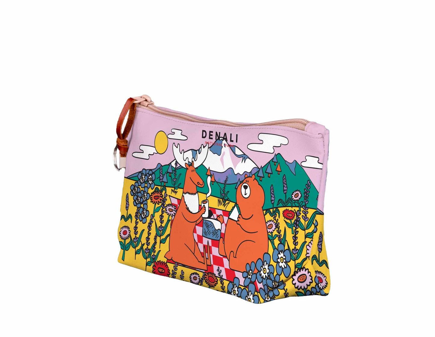 Alaska Moose & Bear Picnic Medium Pouch