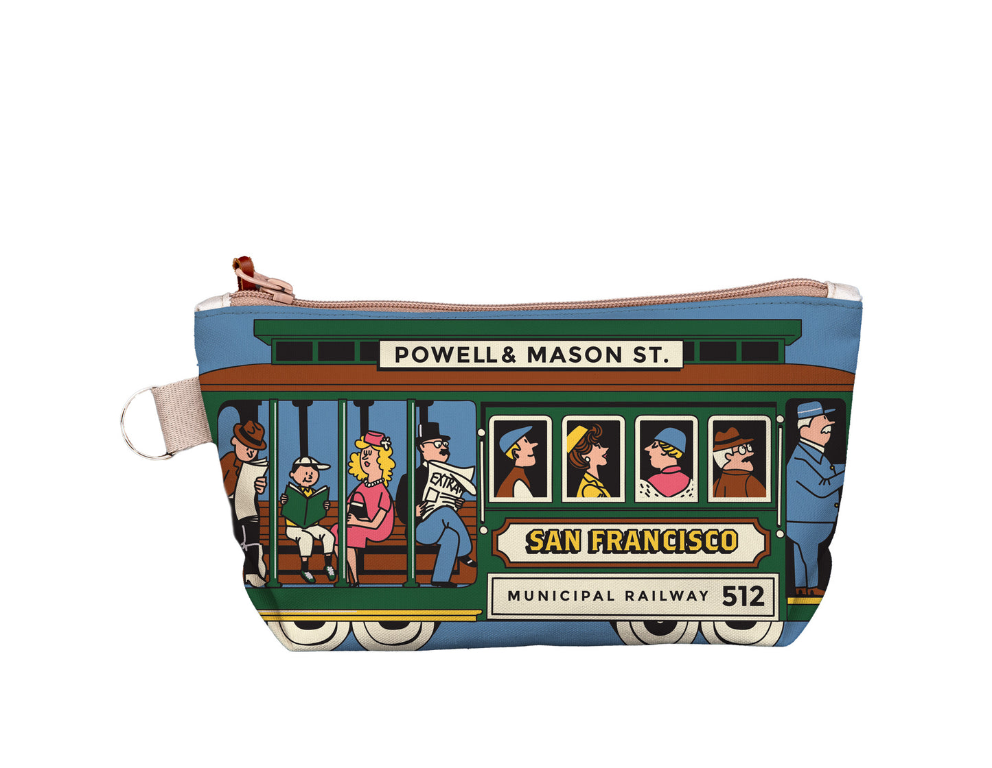 SF Cable Car Medium Pouch