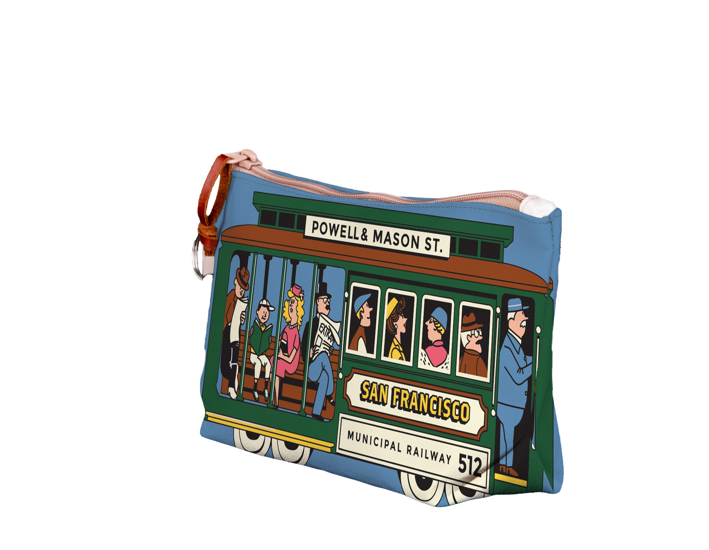 SF Cable Car Medium Pouch