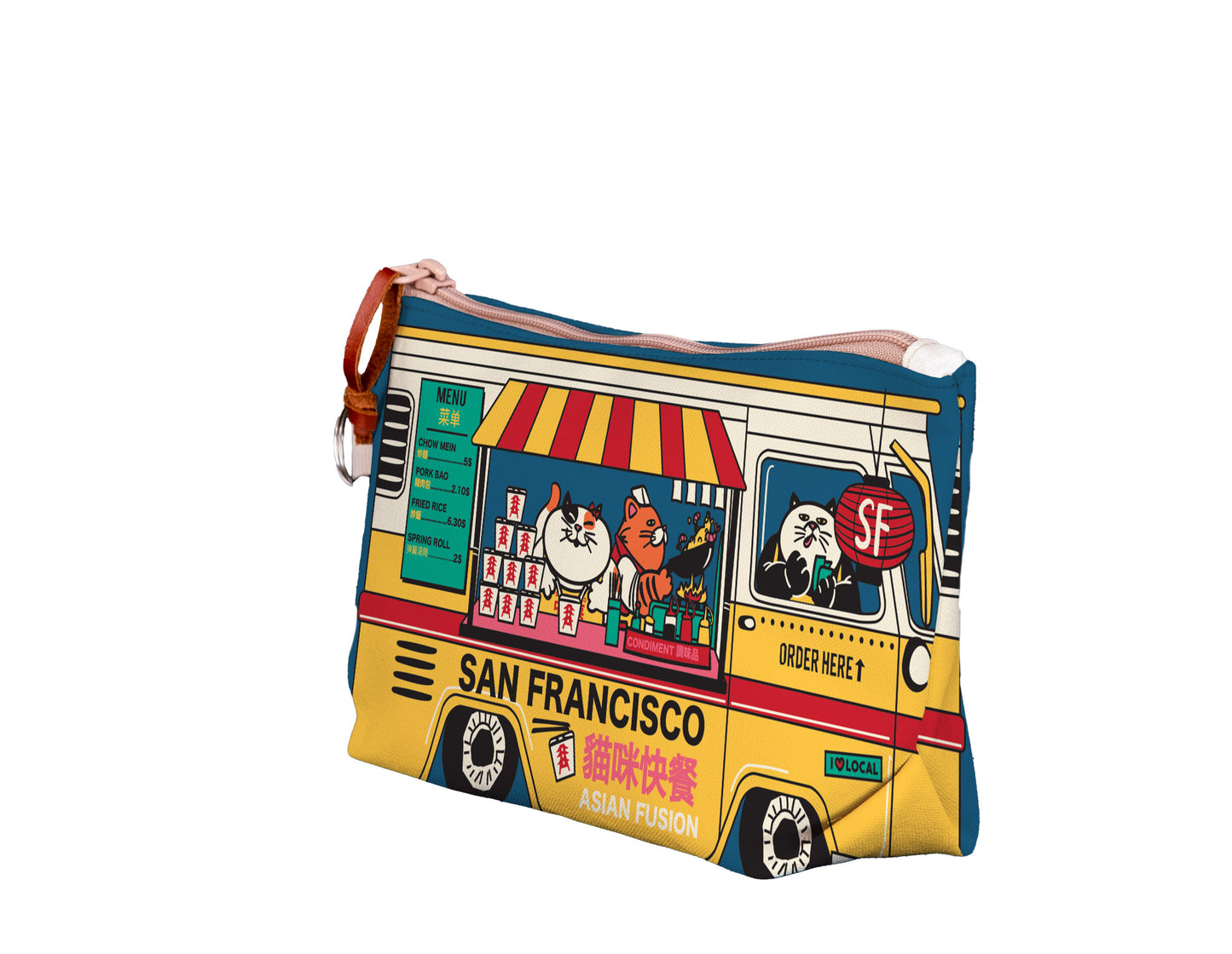 California Cat Food Truck Medium Pouch