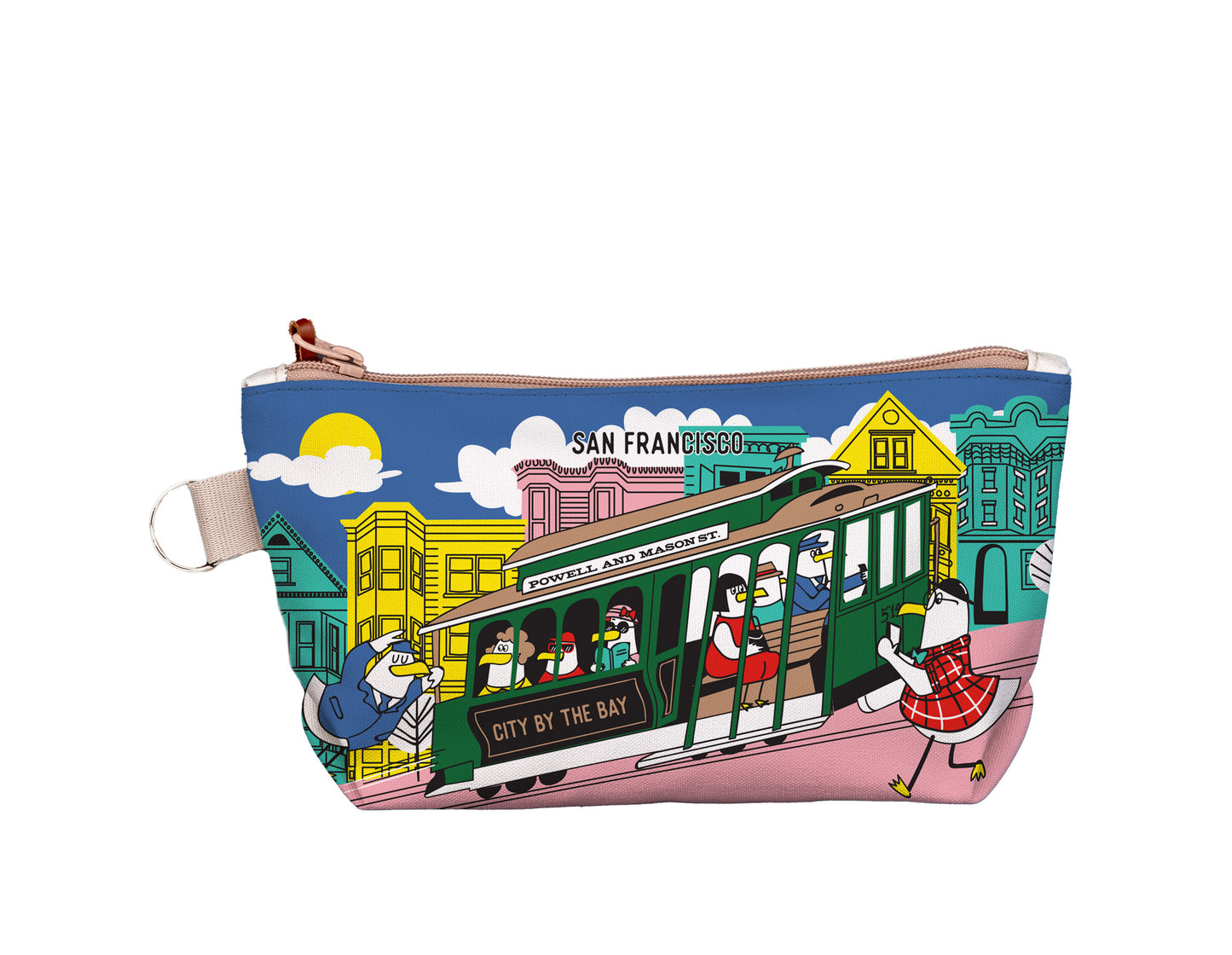SF Gull Streetcar Medium Pouch