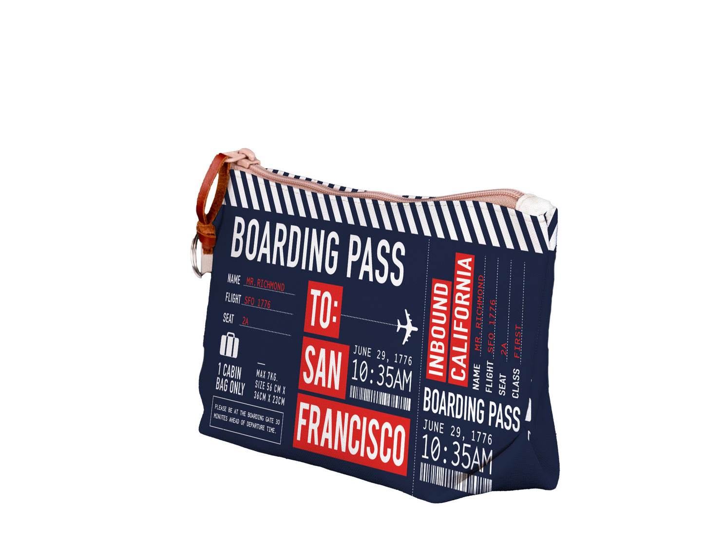 SF Boarding Pass Medium Pouch