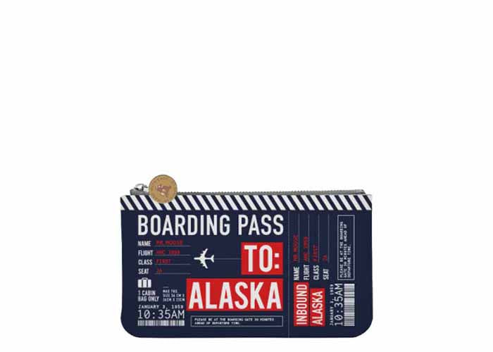 Alaska Boarding Pass Small Pouch