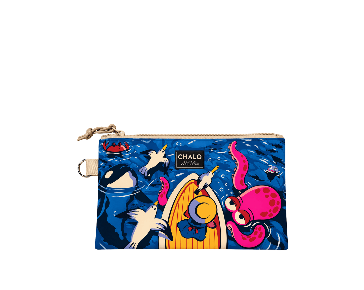 PNW Octo Marine Life Small Pouch