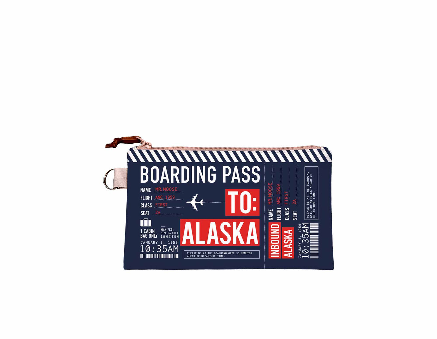 Alaska Boarding Pass Small Pouch