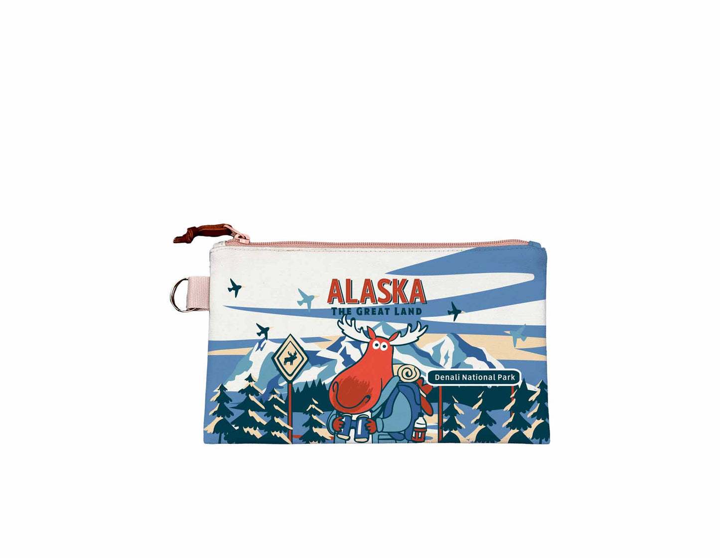 Alaska Denali Moose Small Pouch