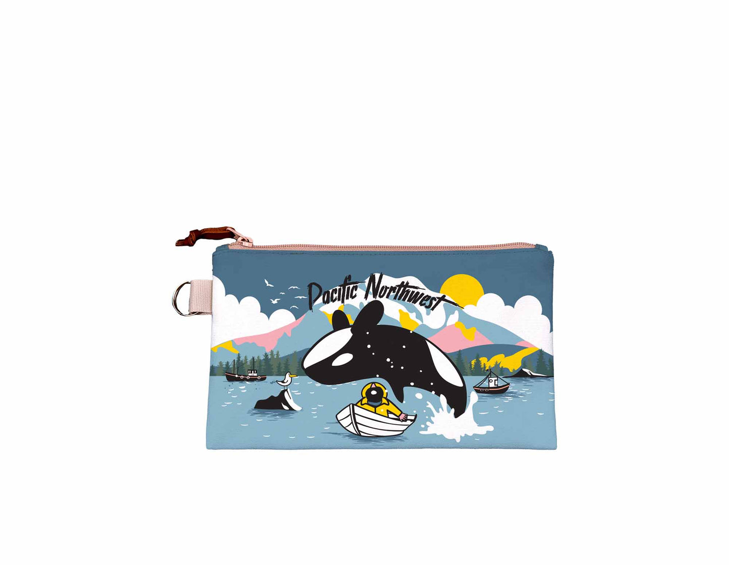 Seattle Leaping Orca Small Pouch