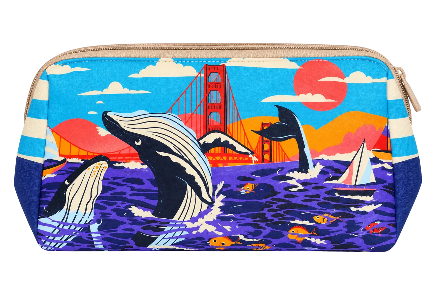 SF Humpback Whale Makeup Pouch