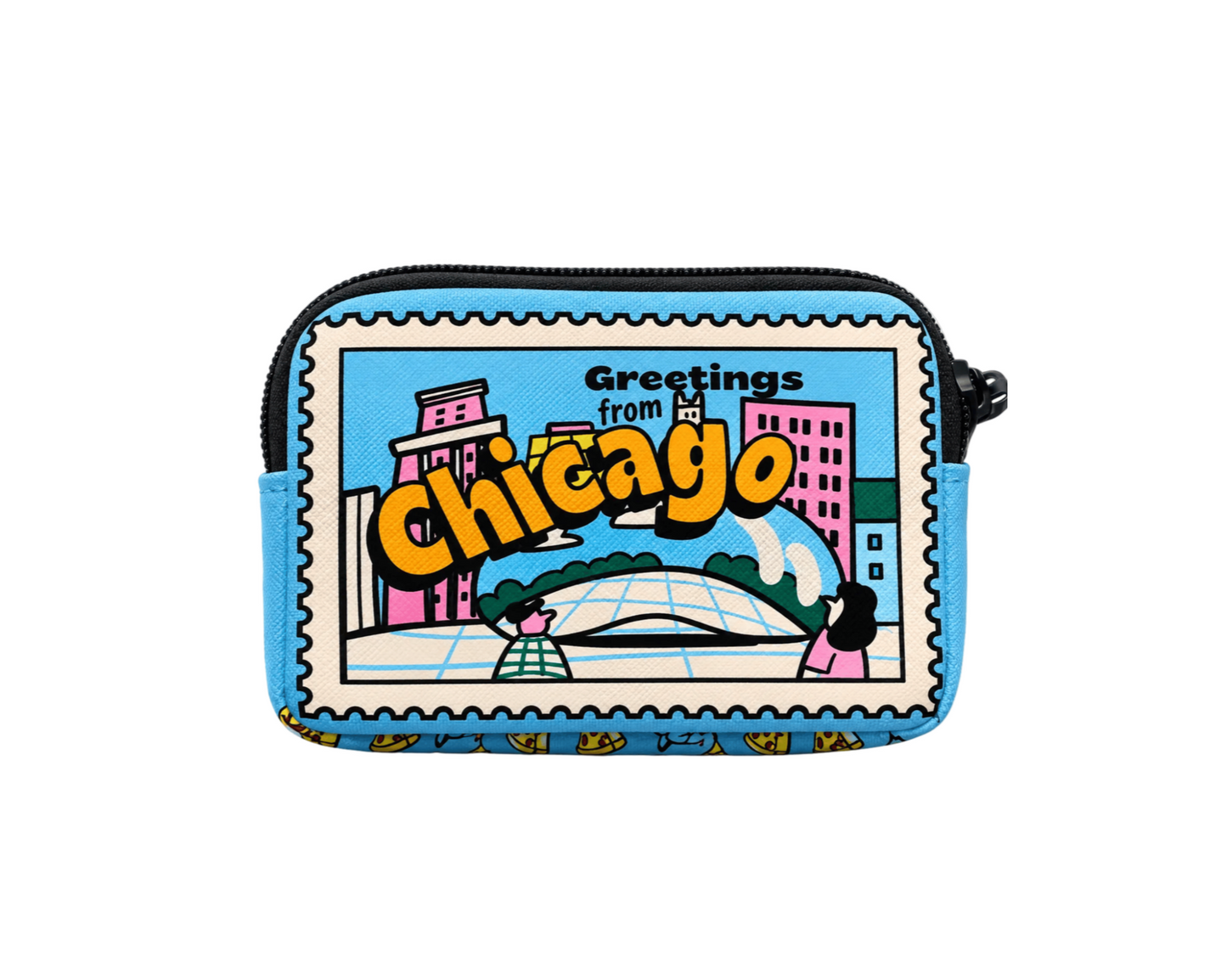 Chicago Stamp Coin Purse
