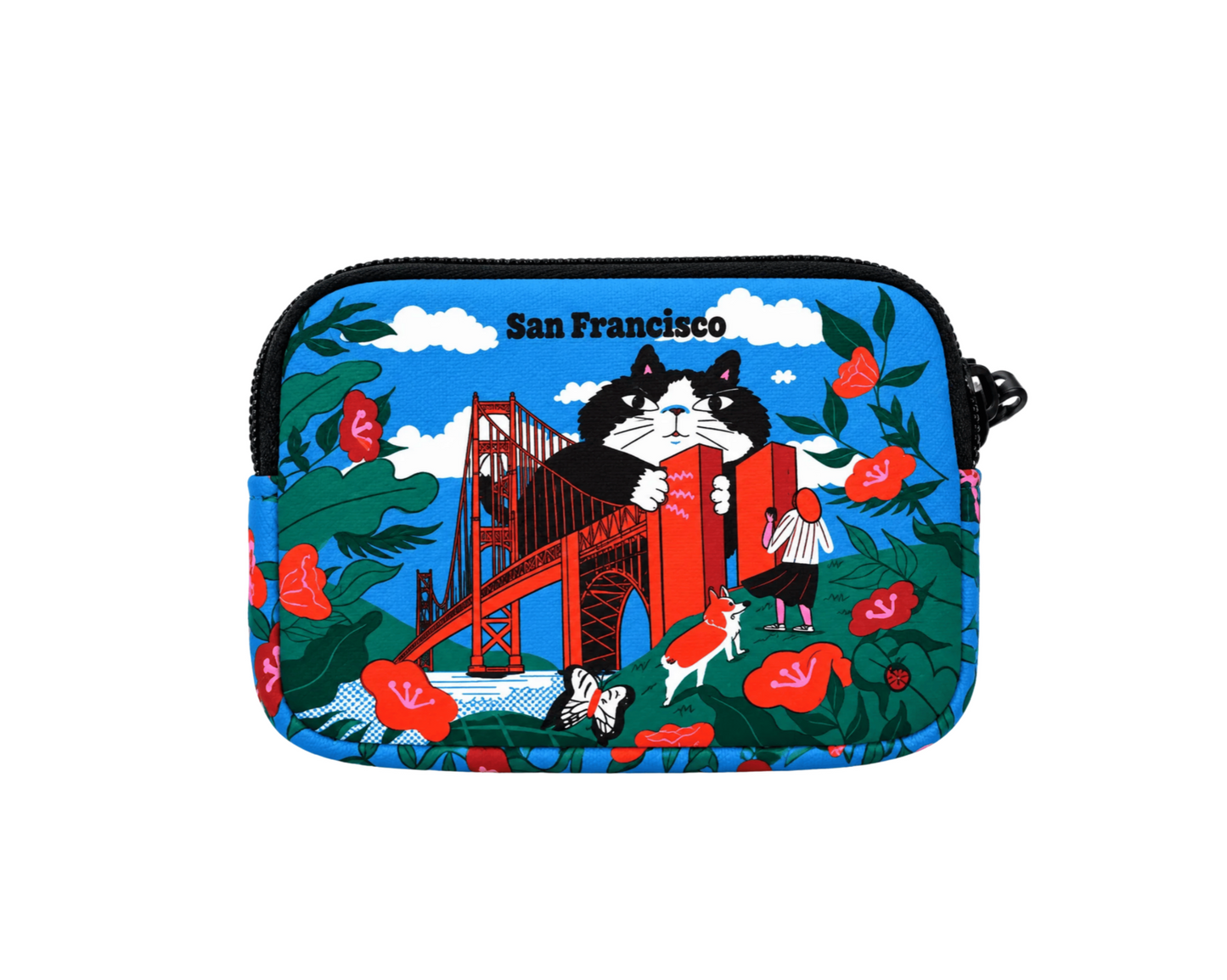 SF Cat Golden Gate Bridge Coin Purse