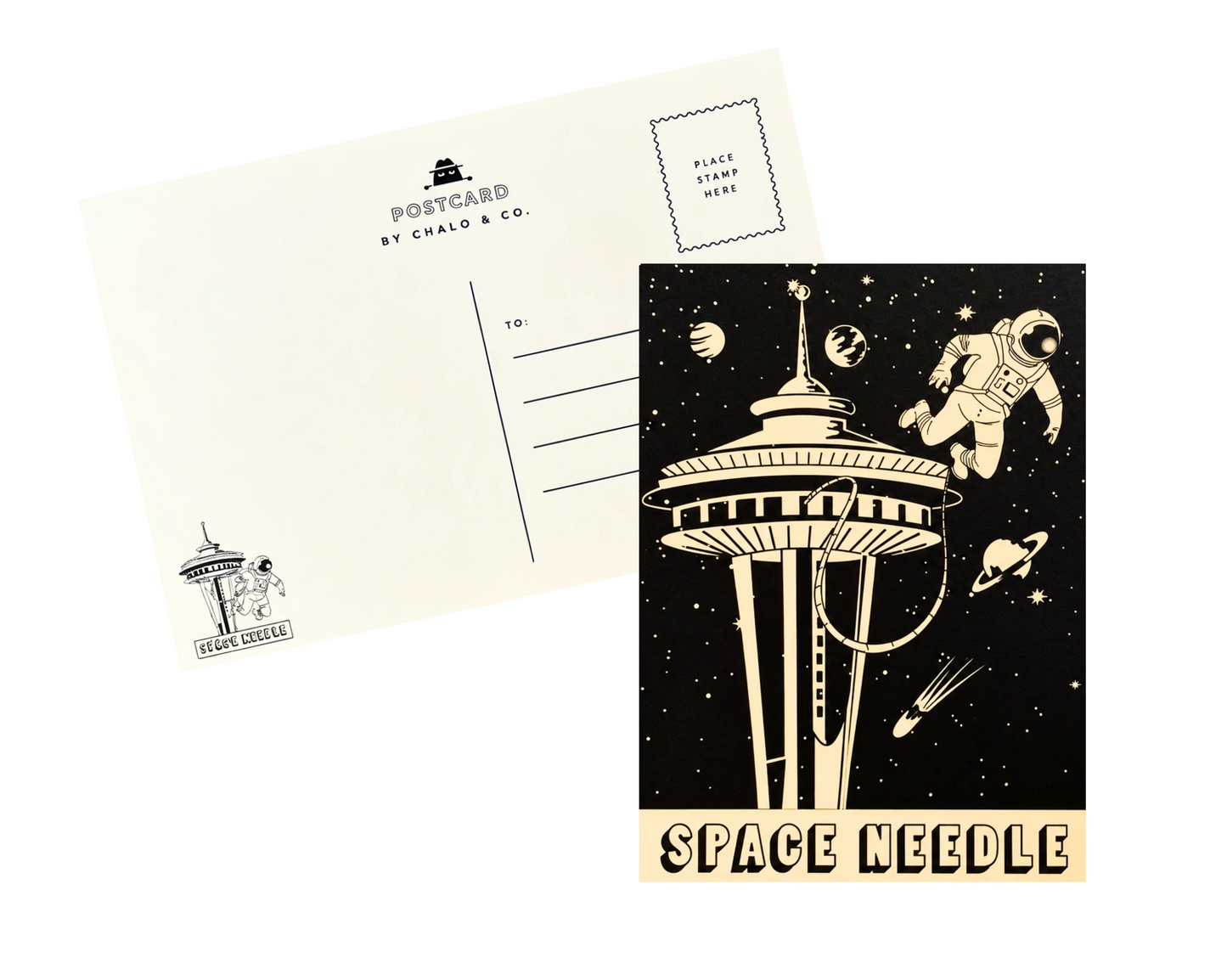 Seattle Space Out Postcard