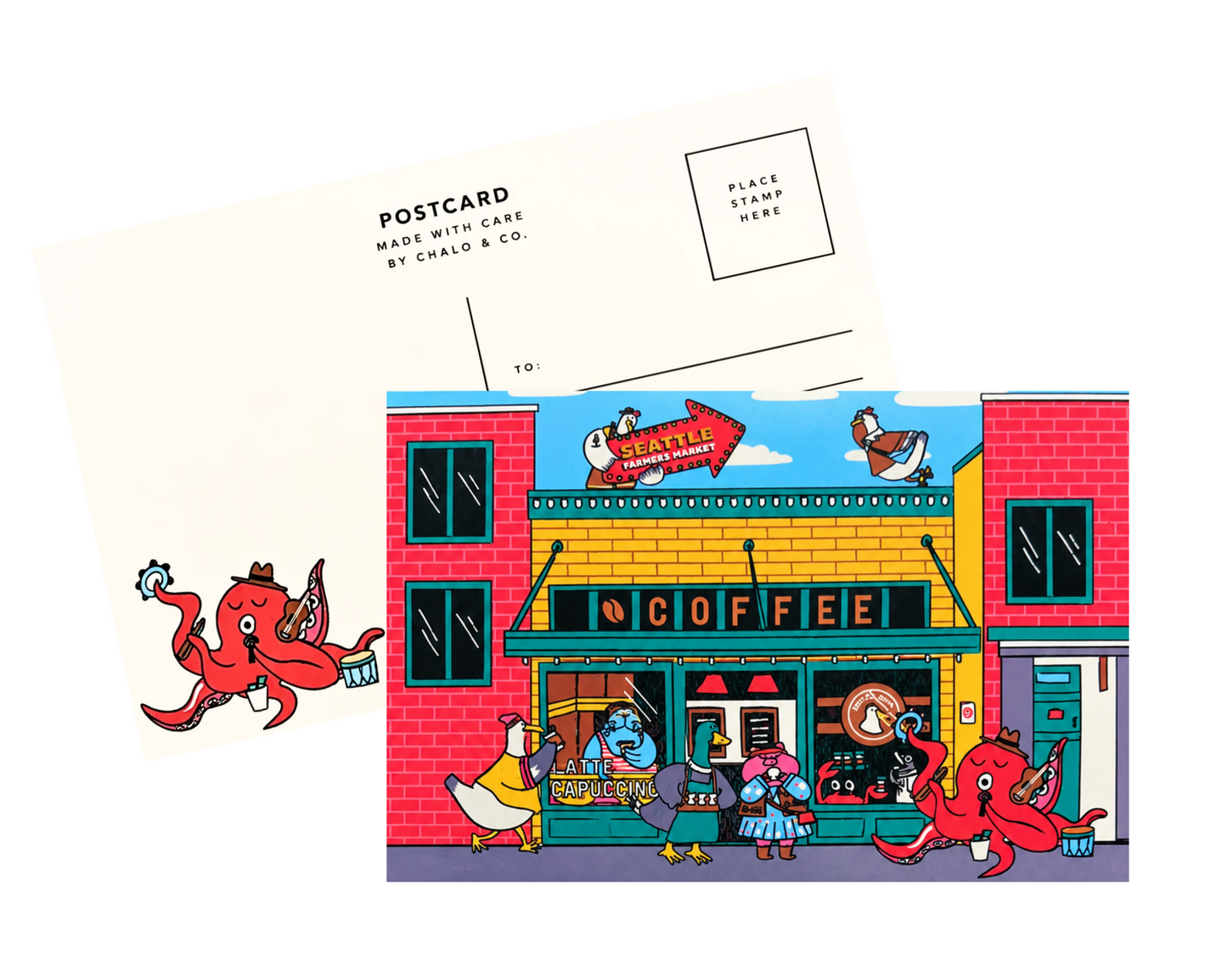 Seattle Starducks Postcard
