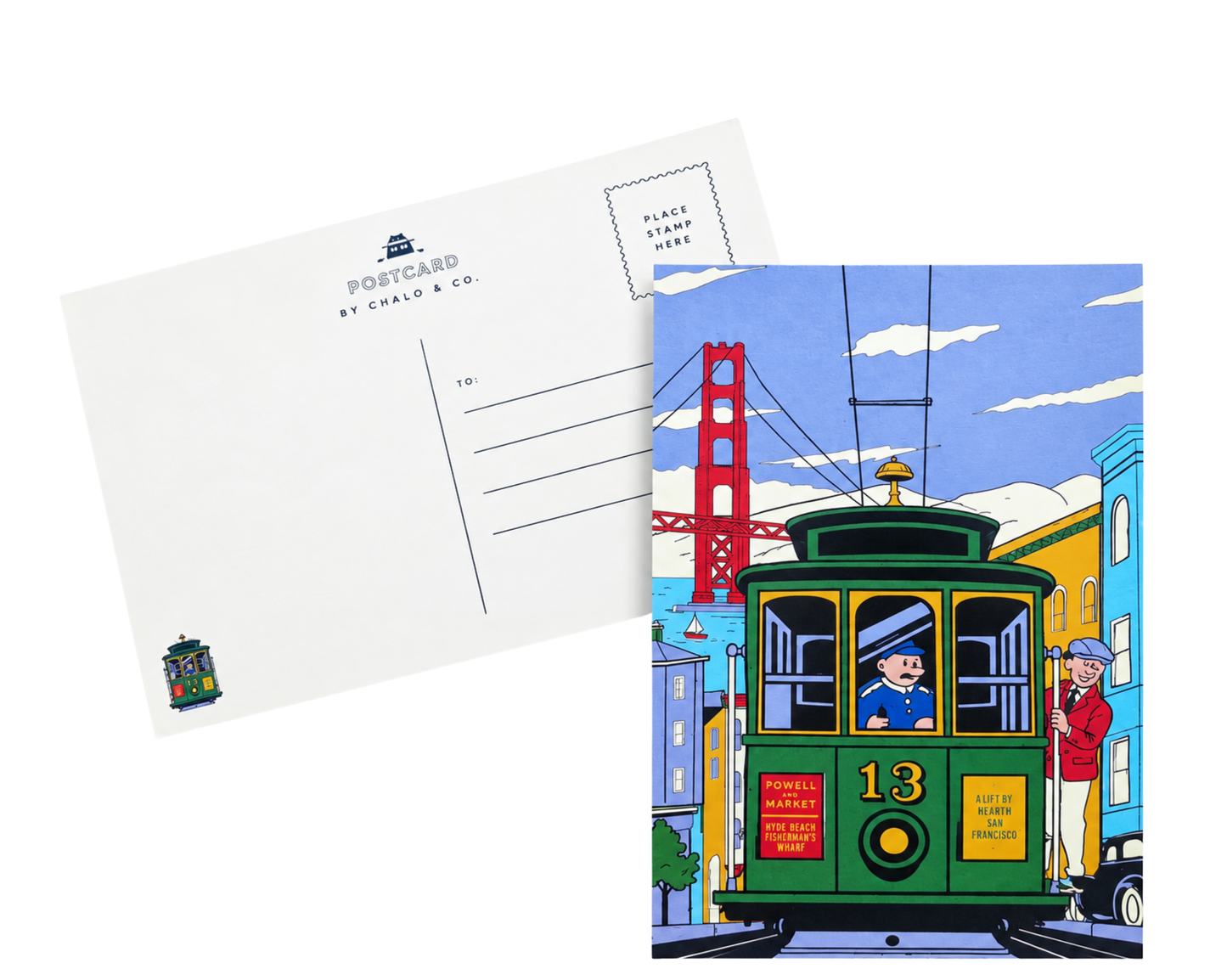 SF Cable Car Nordic Postcard