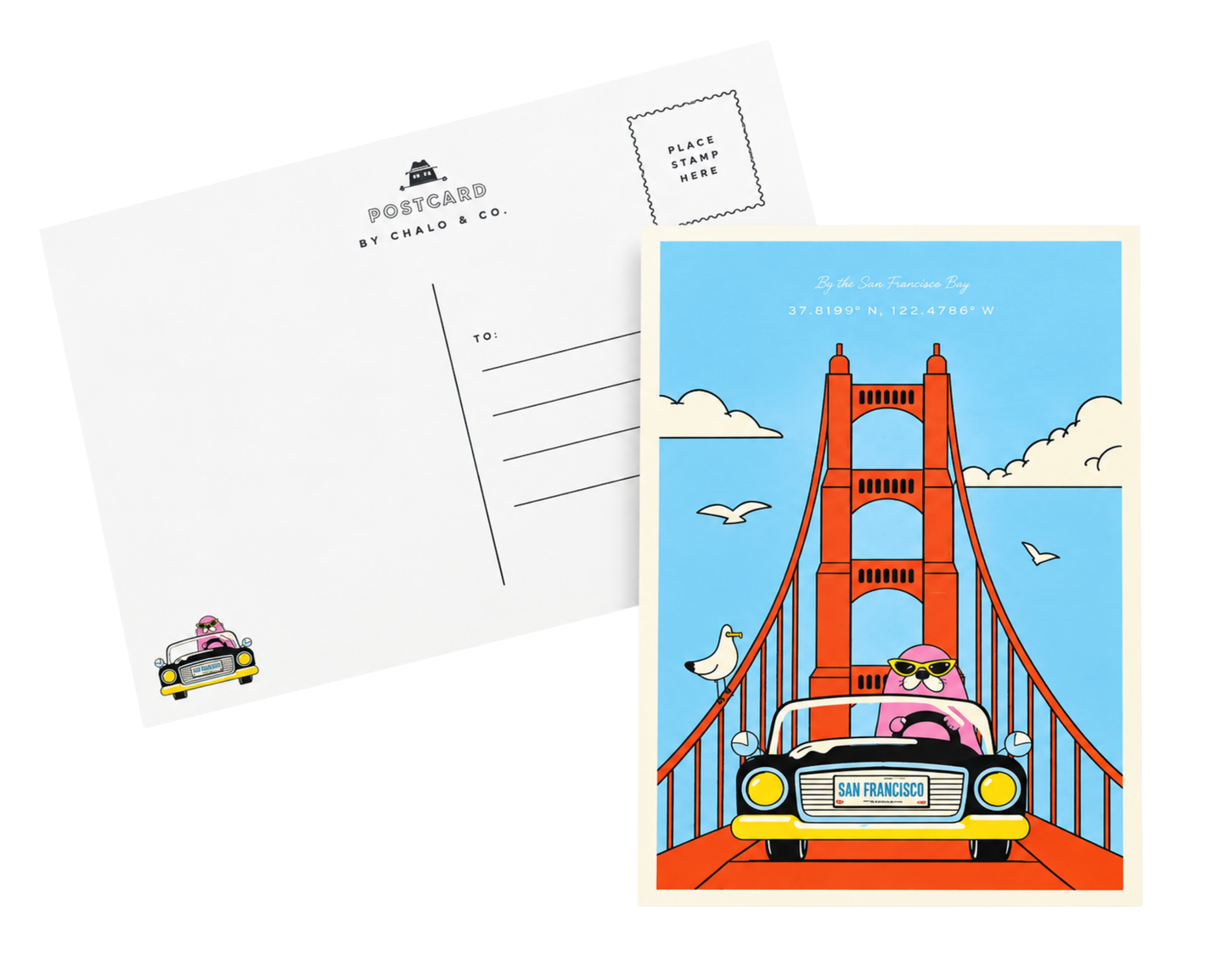 SF Golden Gate Drive Postcard