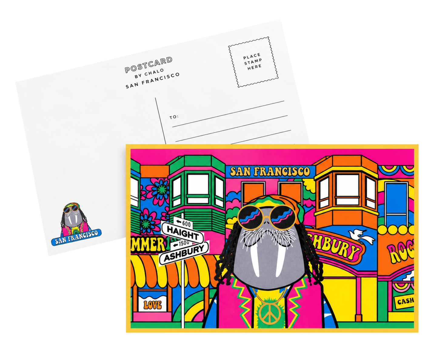 SF Haight Ashbury Postcard