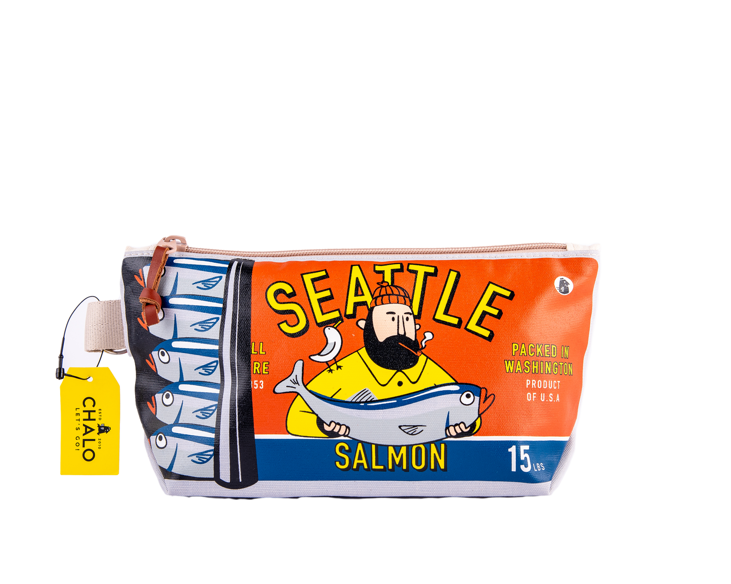 Seattle Red Salmon Can Medium Pouch