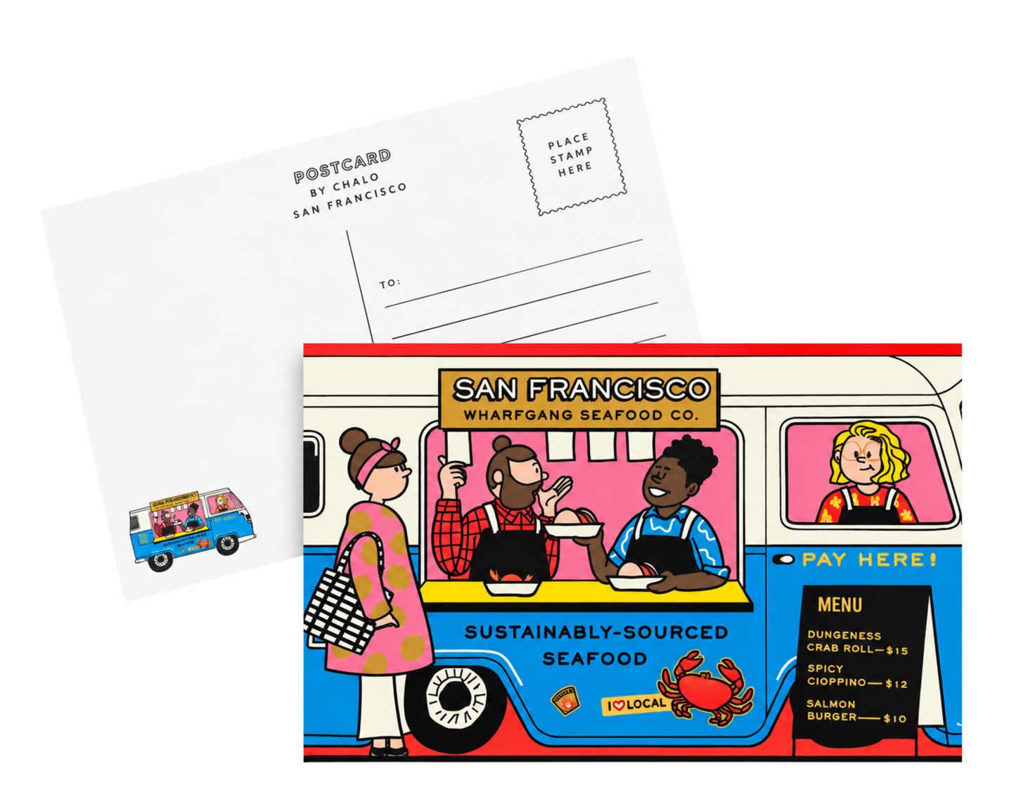 SF Food Truck Postcard