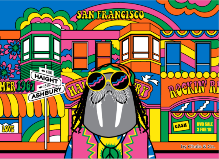 SF Haight Ashbury Art Print