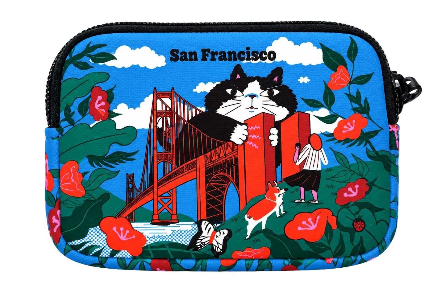 SF Cat Golden Gate Bridge Coin Purse