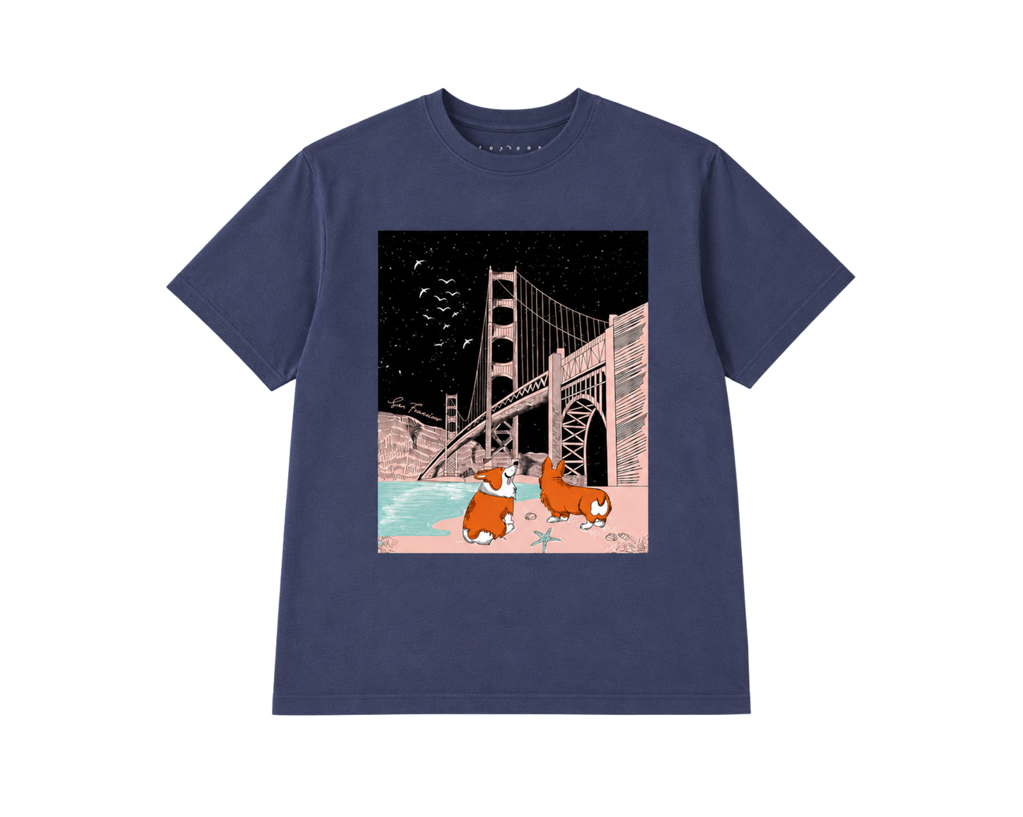 SF Corgi Golden Gate Kids T-Shirt