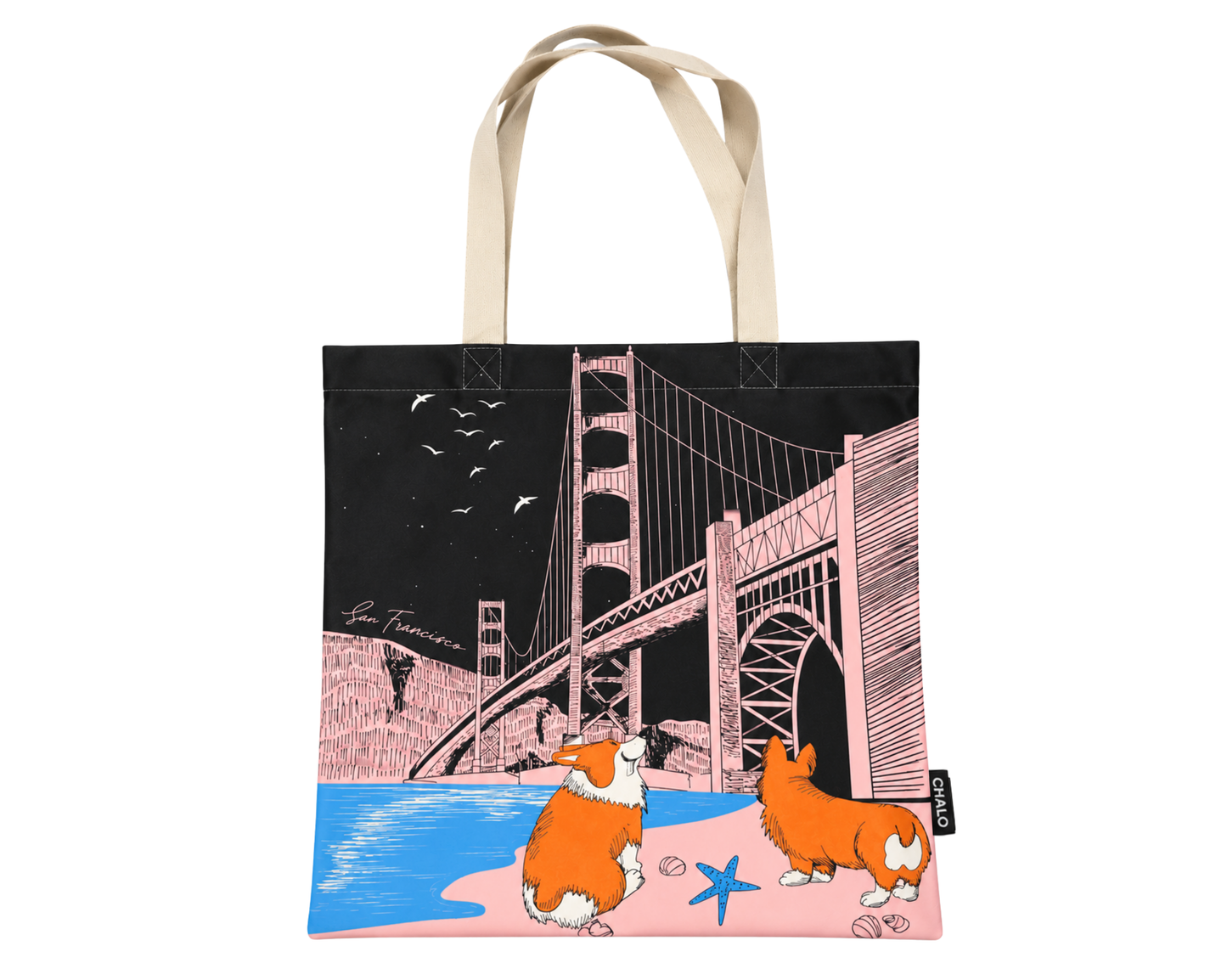 SF Corgi Simple Tote