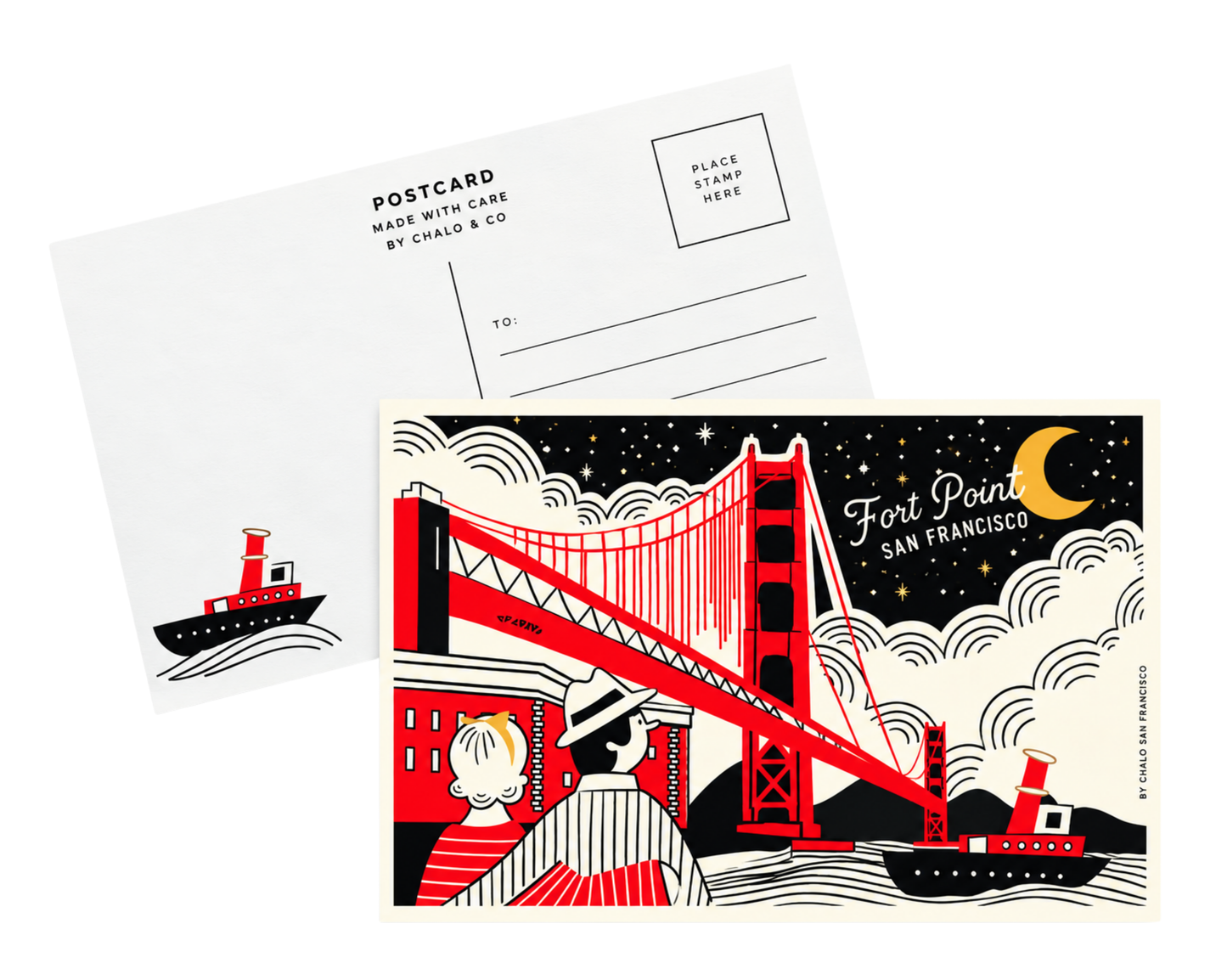 SF Fort Point Postcard
