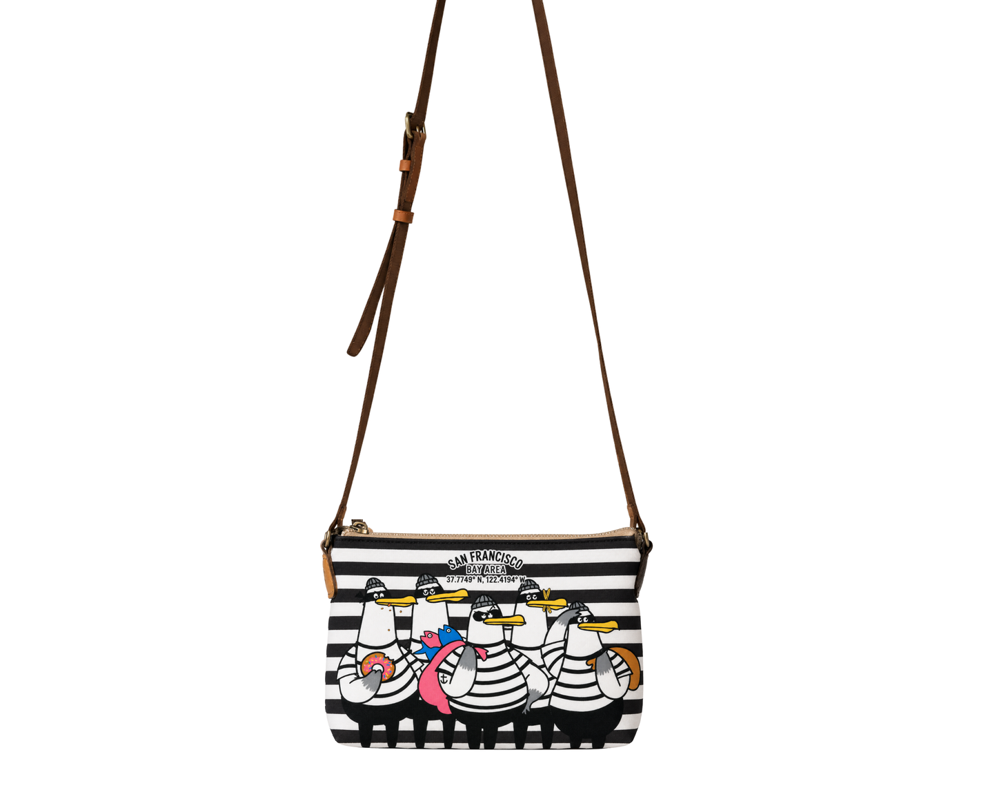 SF Gull Robbers Crossbody Bag w/ Leather Strap
