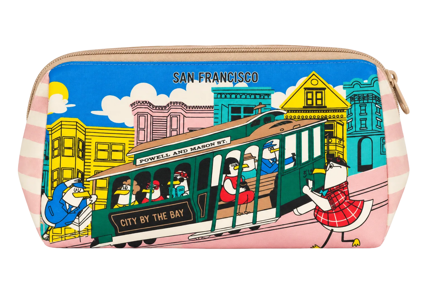 SF Gull Streetcar Makeup Pouch