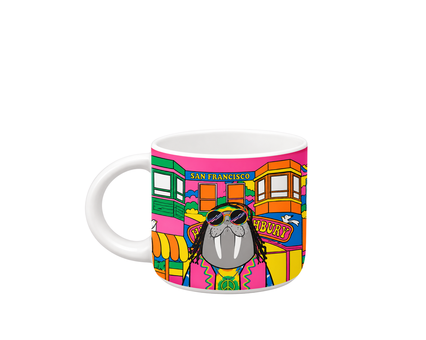 SF Haight Ashbury Porcelain Mug
