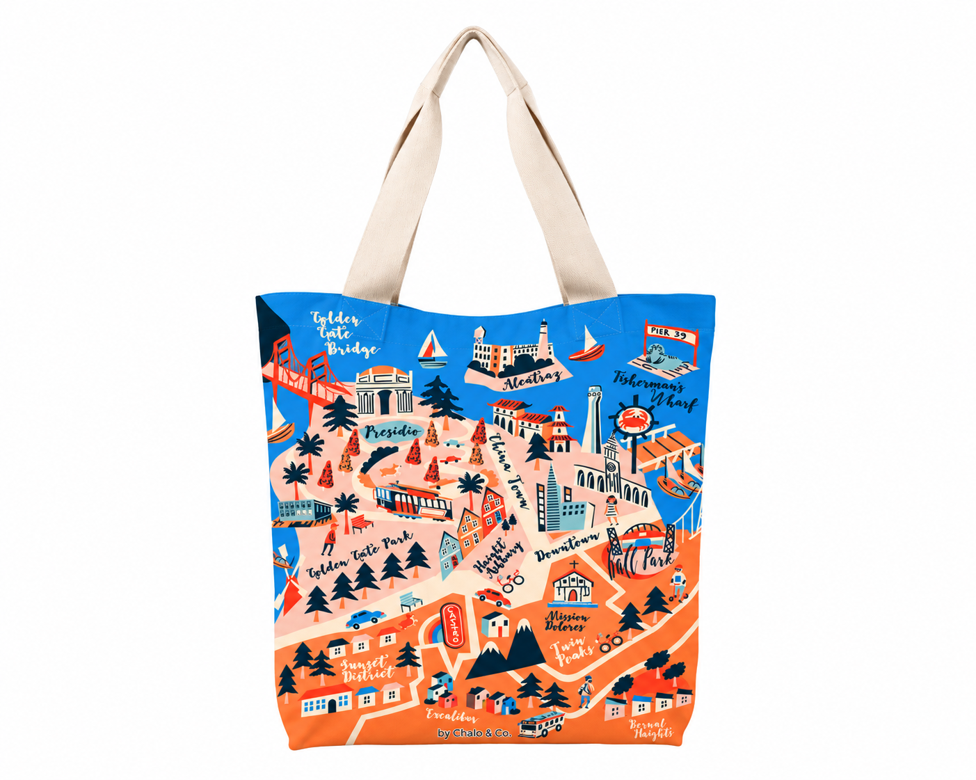 SF Map City Tote