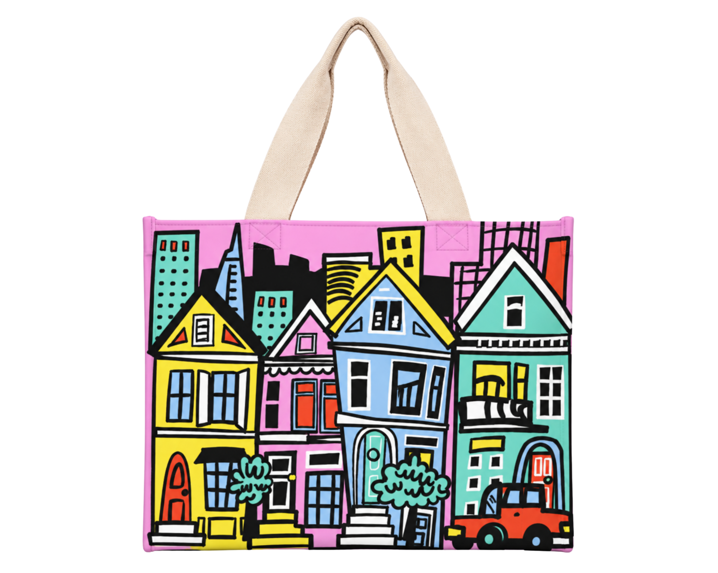 SF Painted Lady Medium Travel Tote