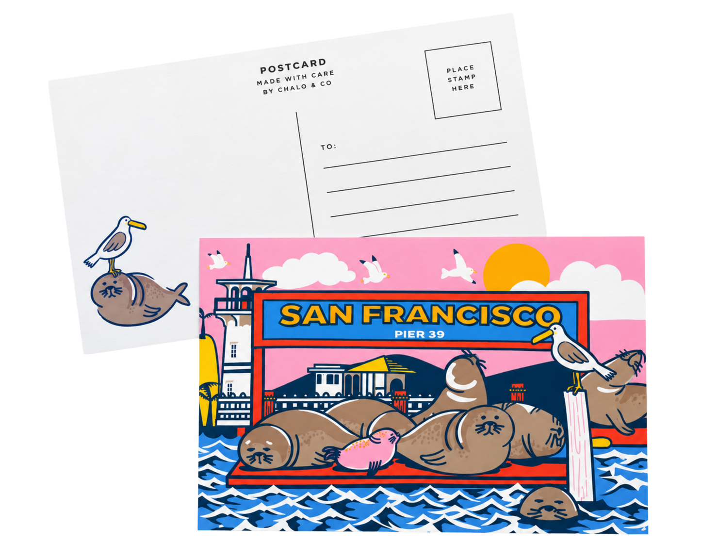 SF Pier 39 Postcard
