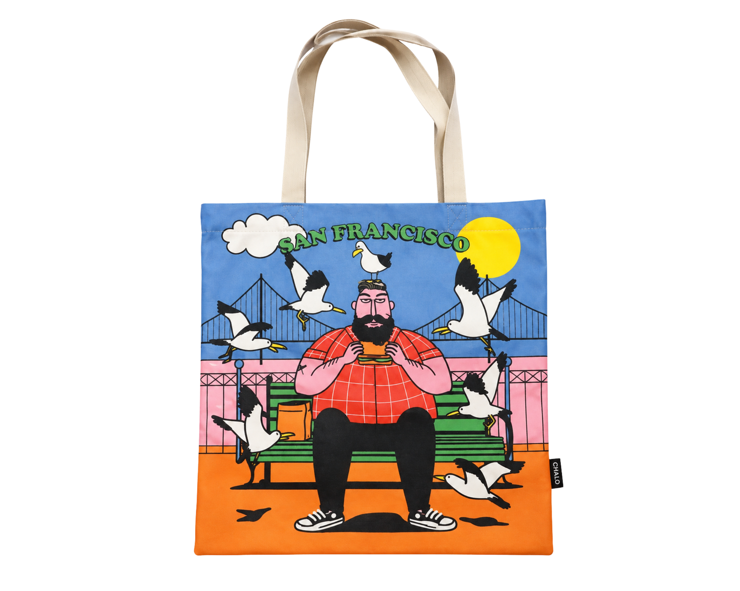 SF Seagulls at Lunch Simple Tote