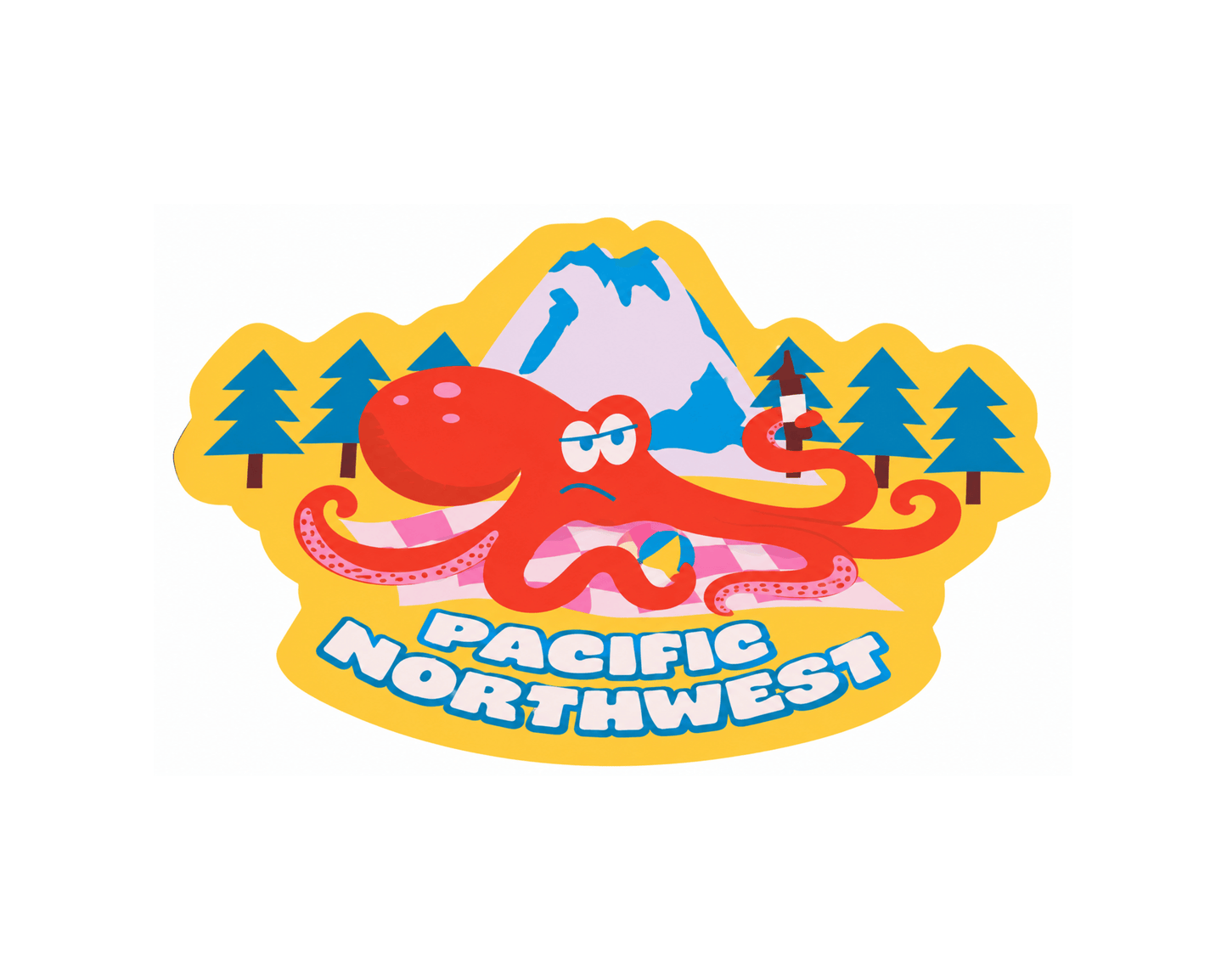 PNW Octopus Sticker