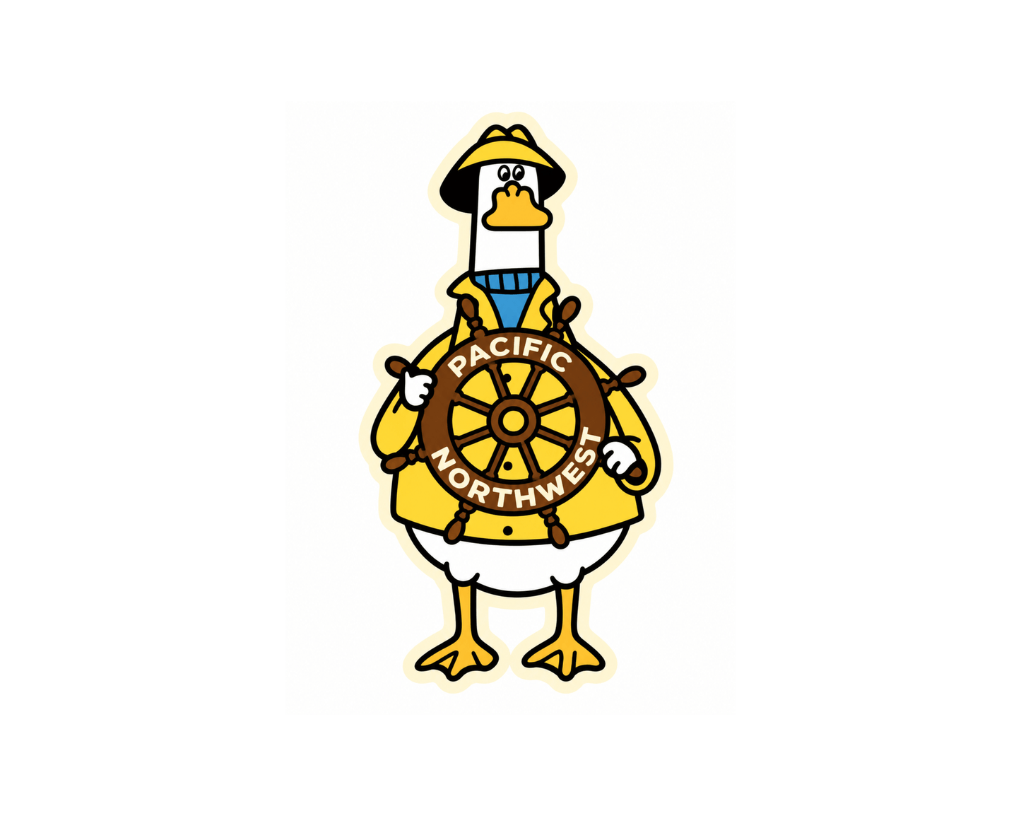 PNW Rain Duck Sticker