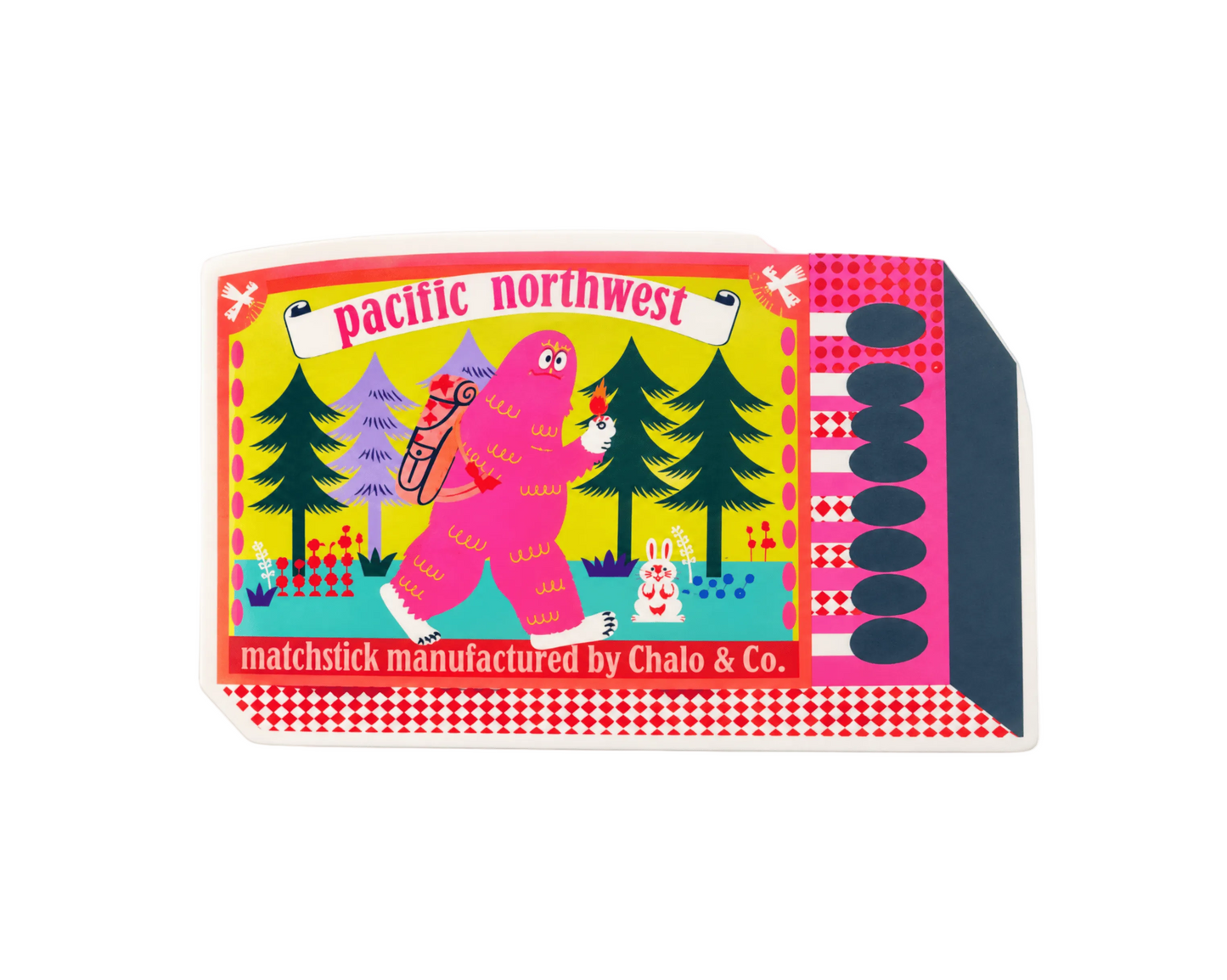 Seattle Bigfoot Matchbox Sticker