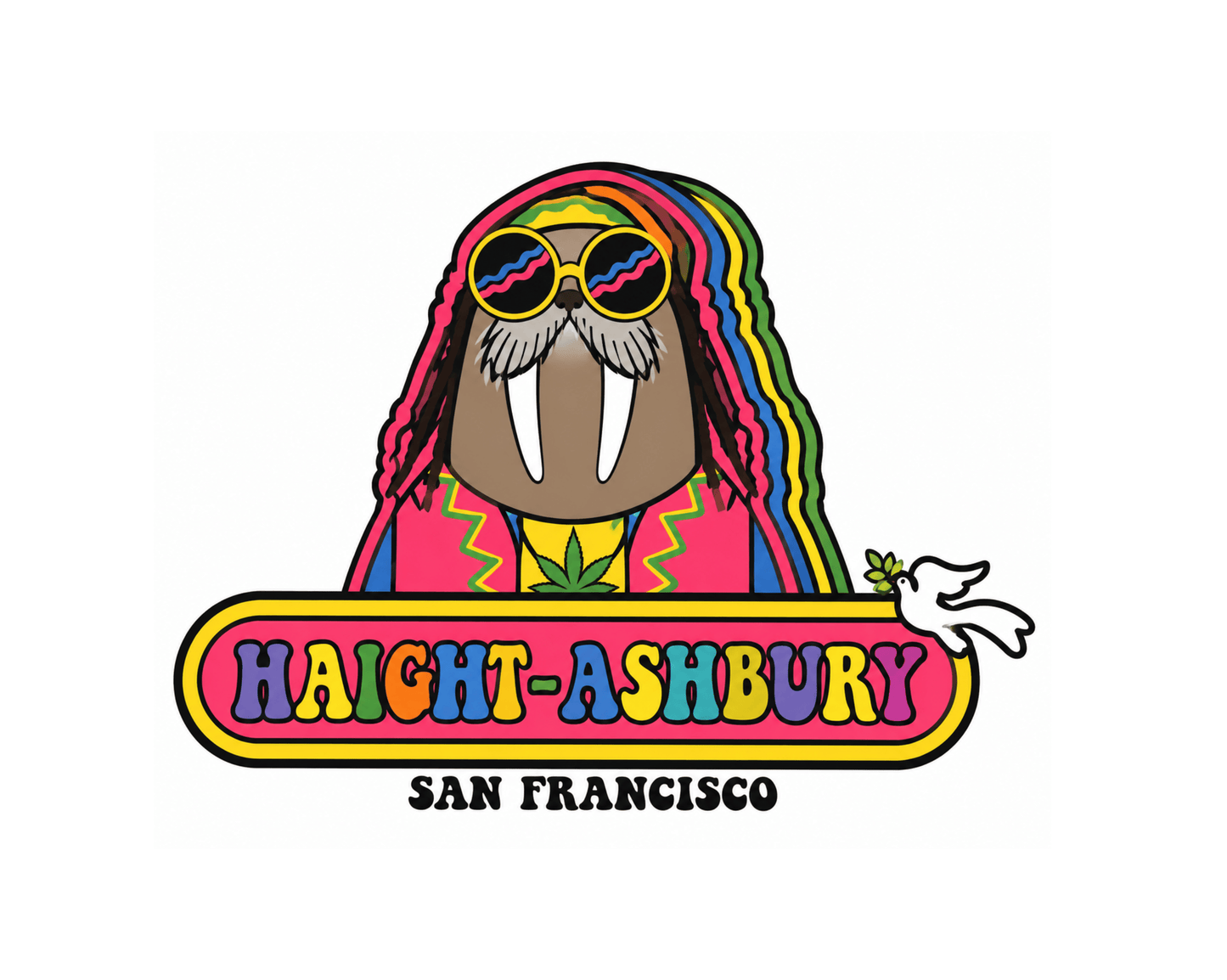 SF Haight Ashbury Sticker