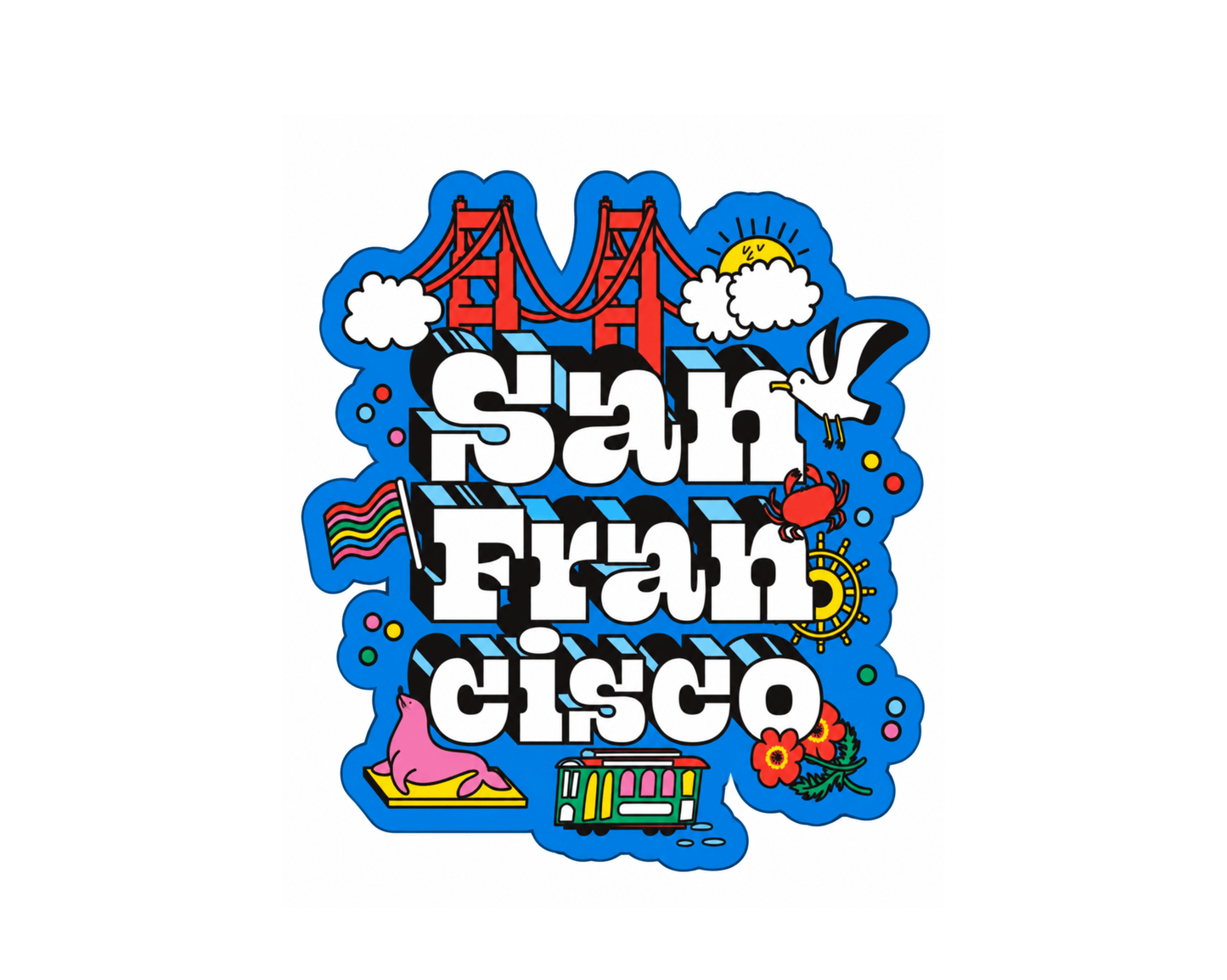 SF Icon Typo Sticker