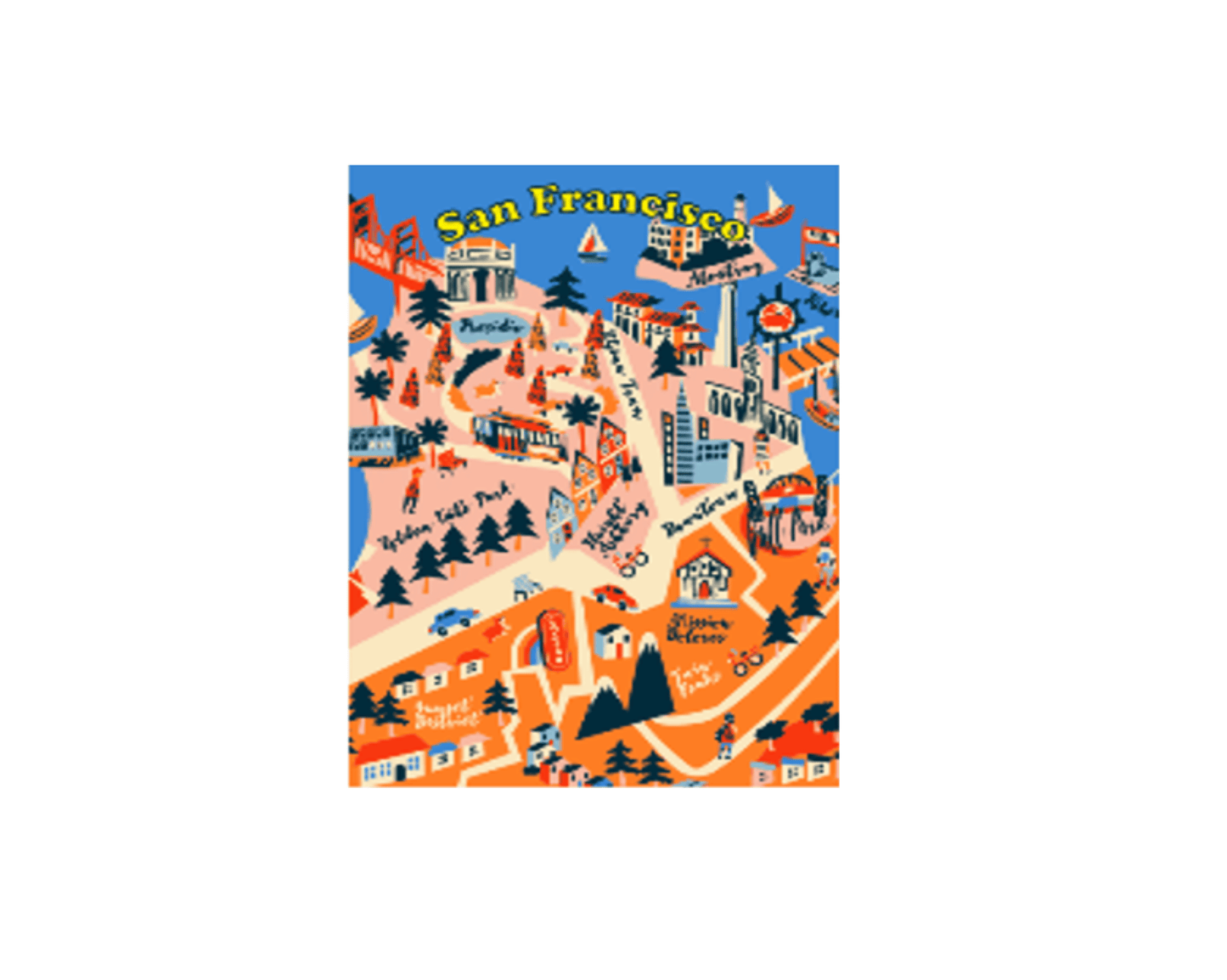 SF Map Sticker